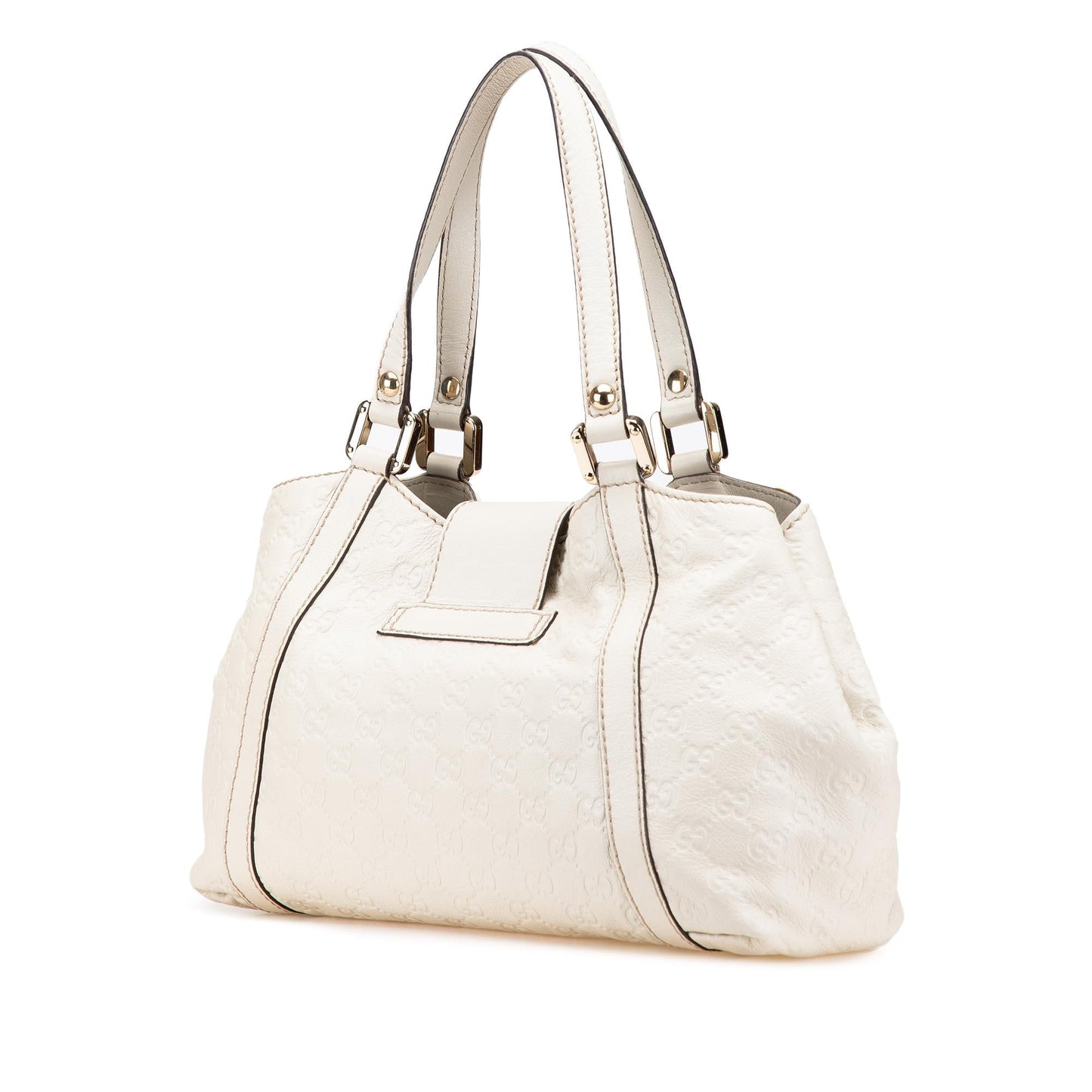 Gucci Guccissima New Ladies Calf White Tote Bag