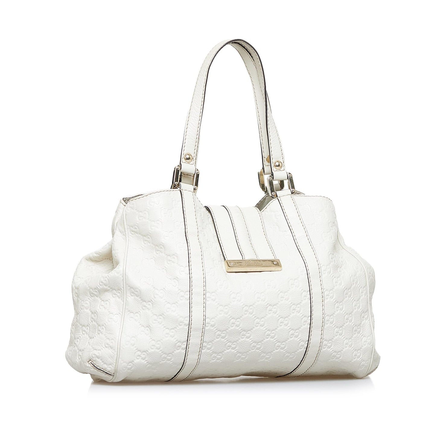 Gucci Guccissima New Ladies SHG-7GtORb Calf White Shoulder Bag