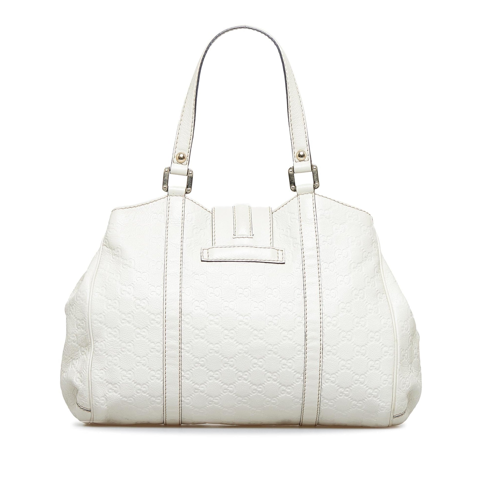 Gucci Guccissima New Ladies SHG-LsatQ3 Calf White Tote Bag