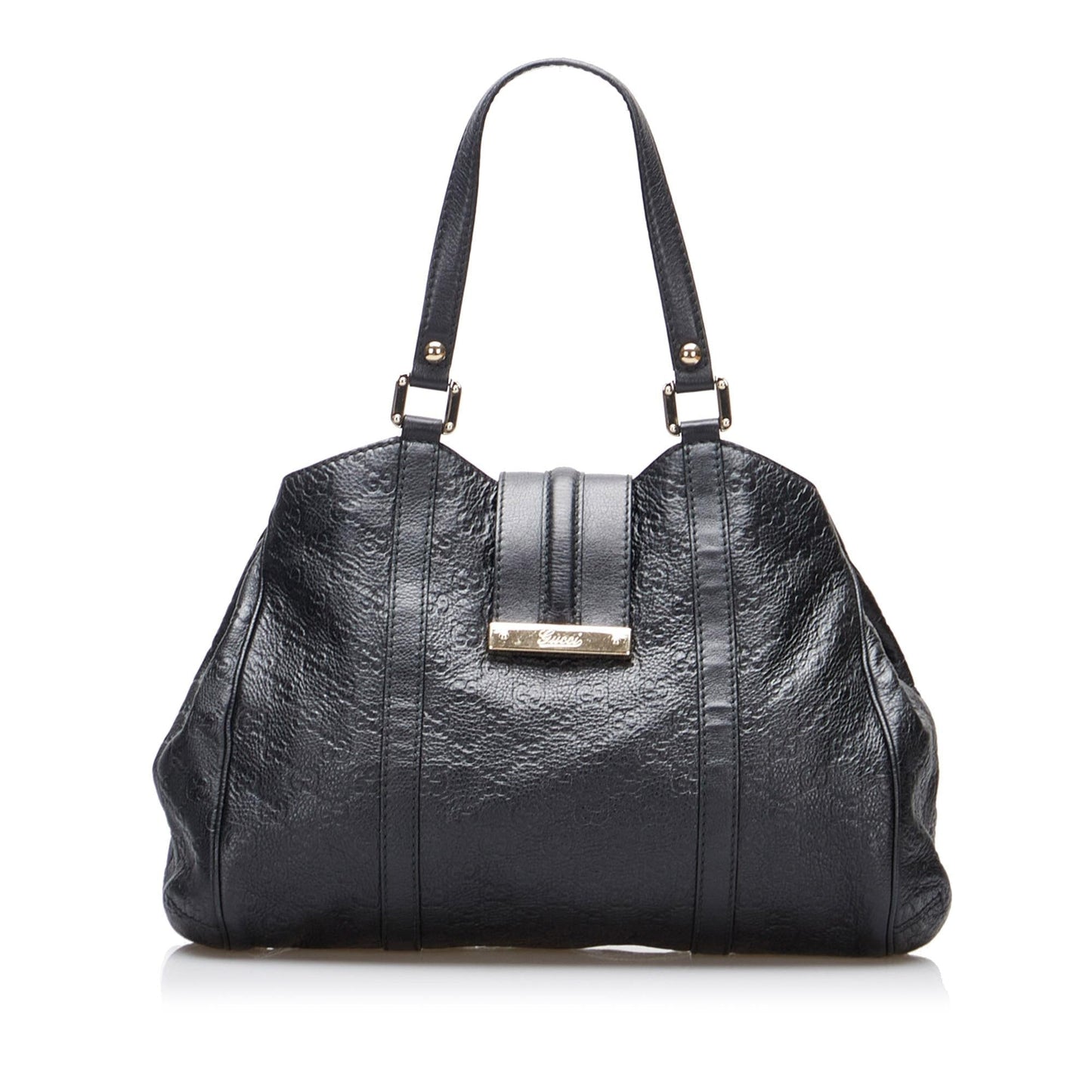Gucci Guccissima New Ladies SHG-0NUzgr Calf Black Tote Bag