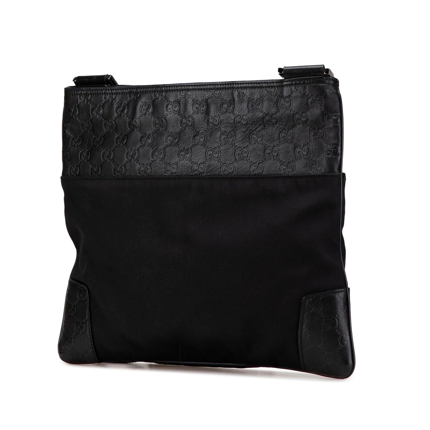 Gucci Guccissima Nylon Calf Black Crossbody Bag Nylon Crossbody