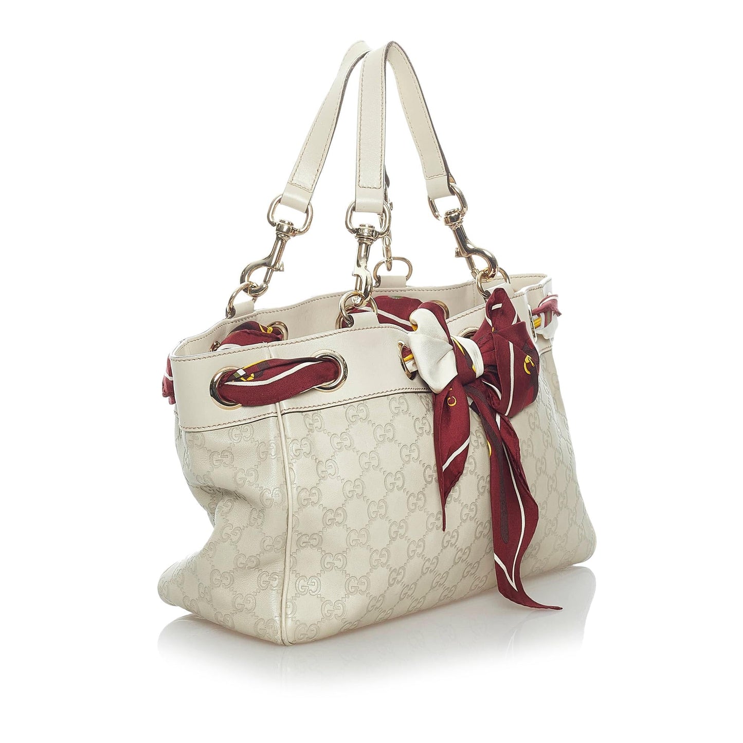 Gucci Guccissima Positano SHG Calf White Tote Bag