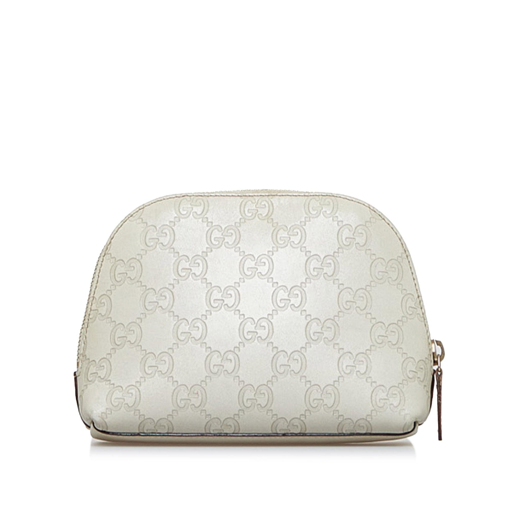 Gucci Guccissima Pouch SHG-ur6Axd Calf White Handbag