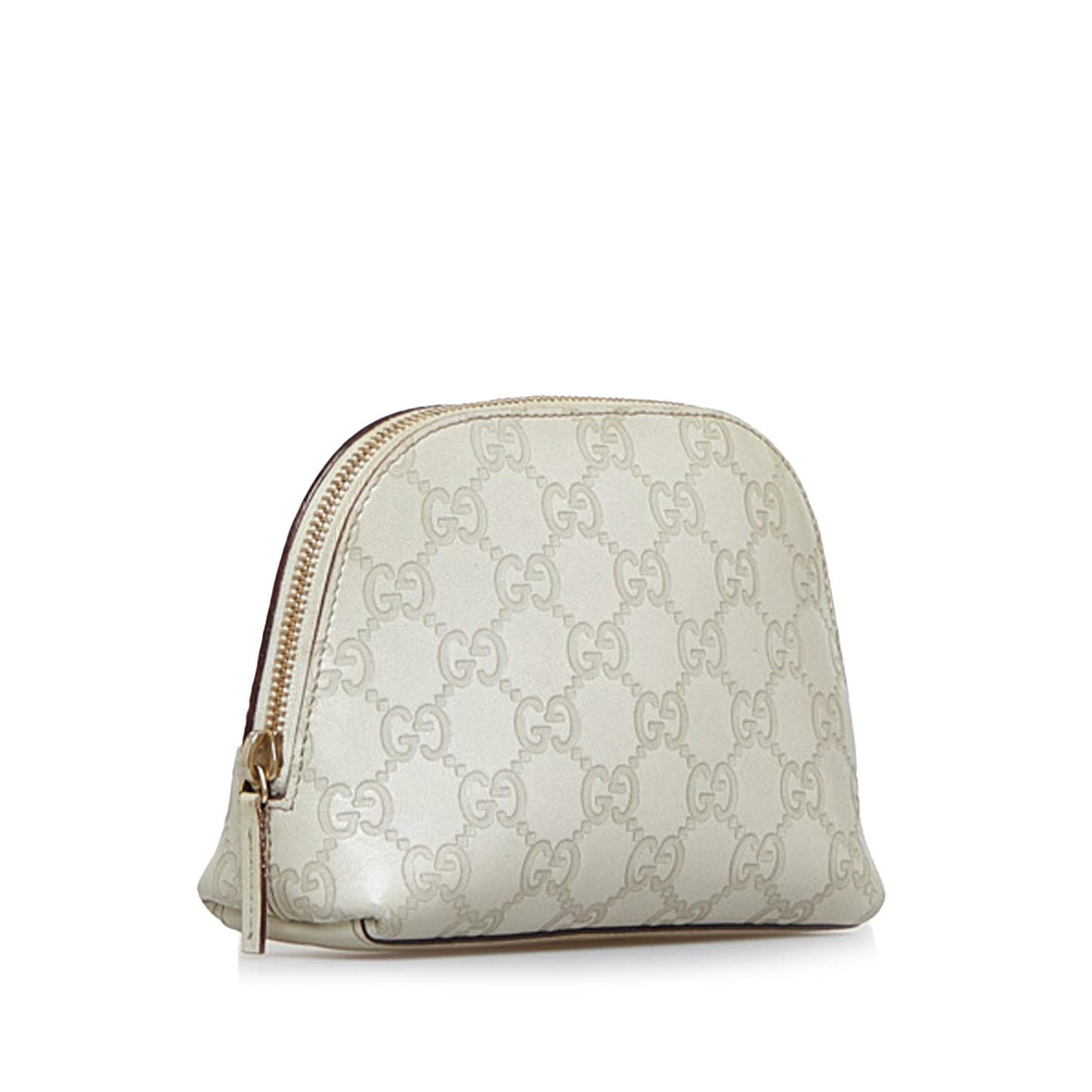 Gucci Guccissima Pouch SHG-ur6Axd Calf White Handbag