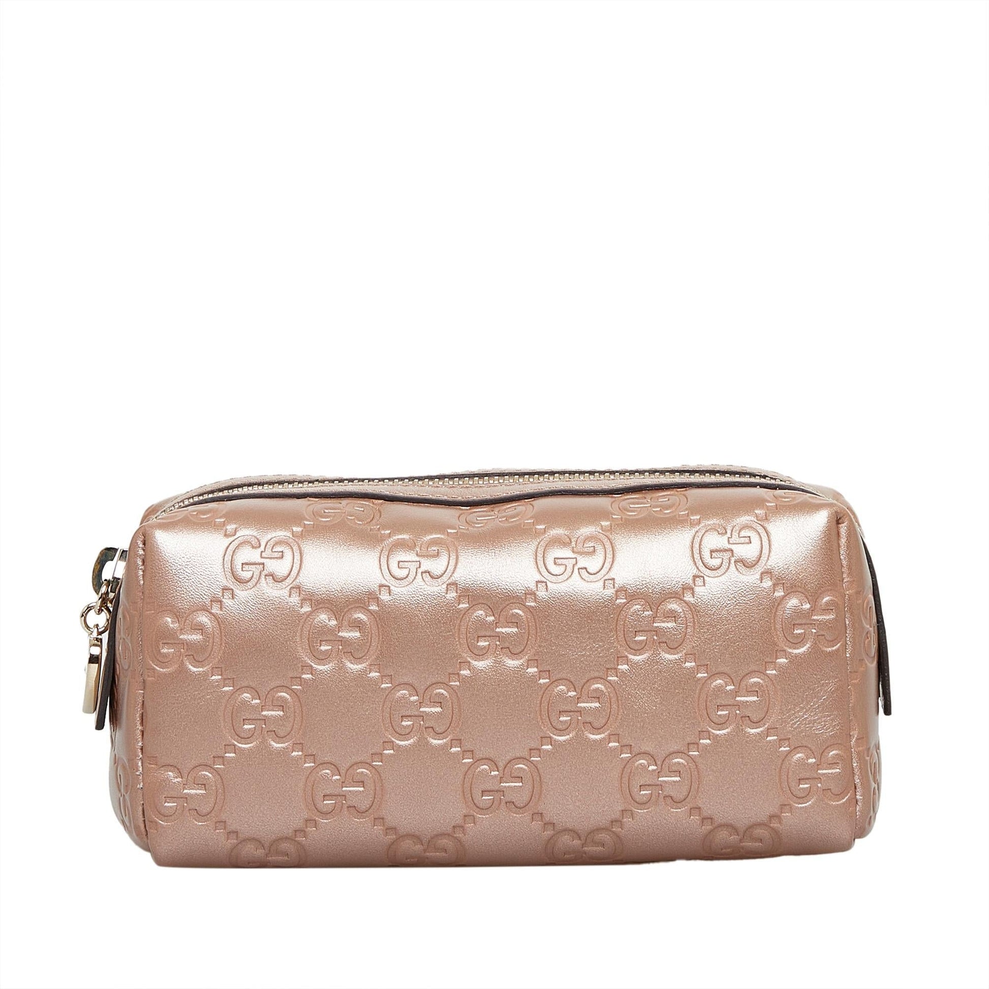 Gucci Guccissima Pouch SHG-tfXtPv Calf Pink Handbag