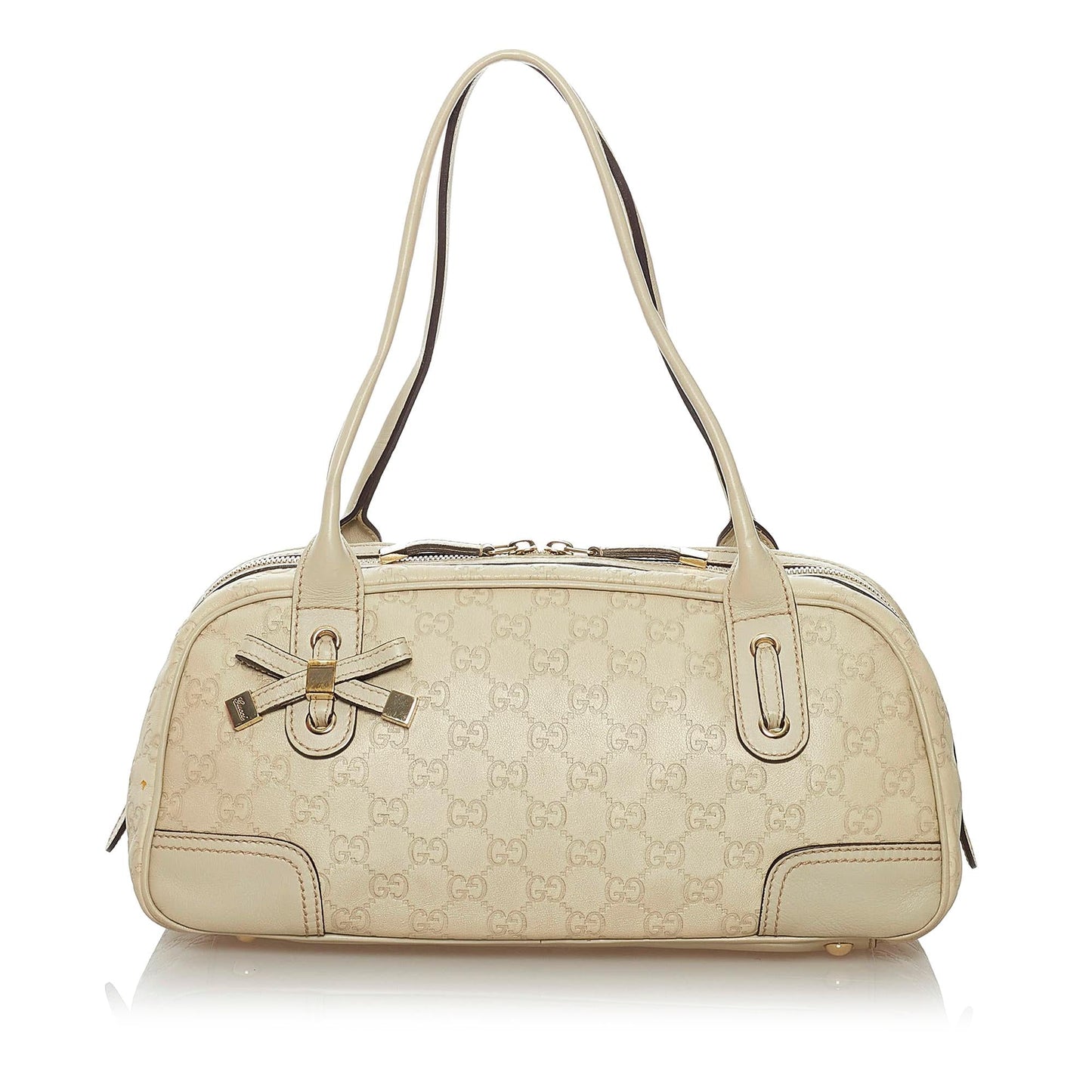 Gucci Guccissima Princy SHG Calf White Shoulder Bag 3
