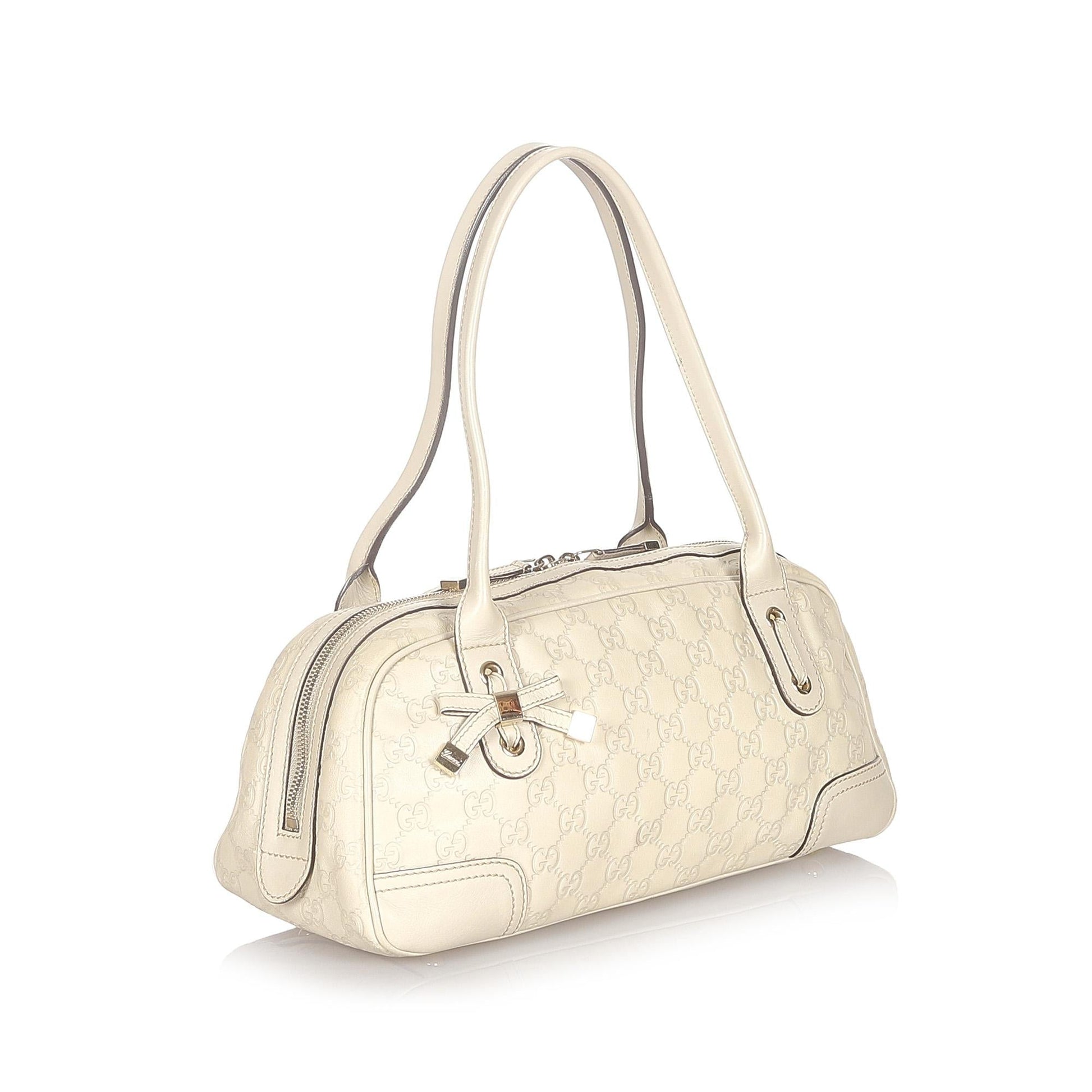 Gucci Guccissima Princy SHG Calf White Shoulder Bag 4