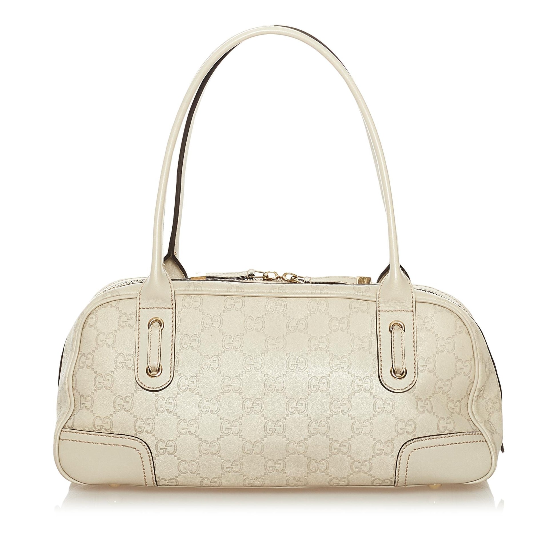 Gucci Guccissima Princy SHG Calf White Shoulder Bag Bag Shg