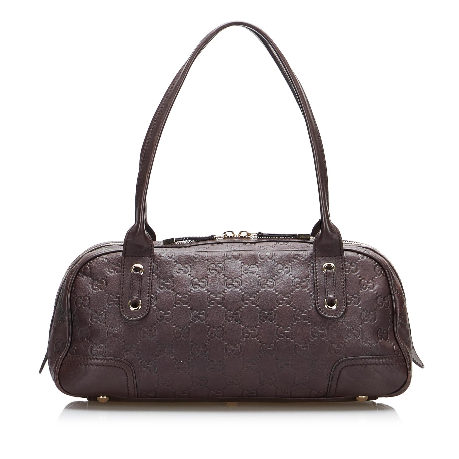 Gucci Guccissima Princy SHG-58AL2o Calf Brown Shoulder Bag