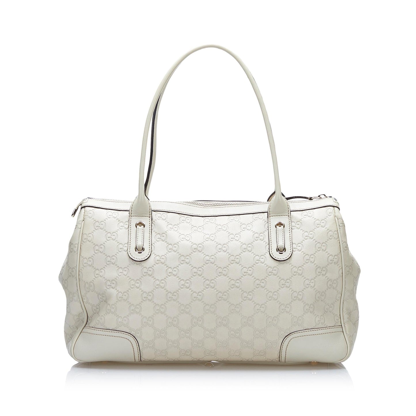 Gucci Guccissima Princy SHG-RQy9ln Calf White Tote Bag