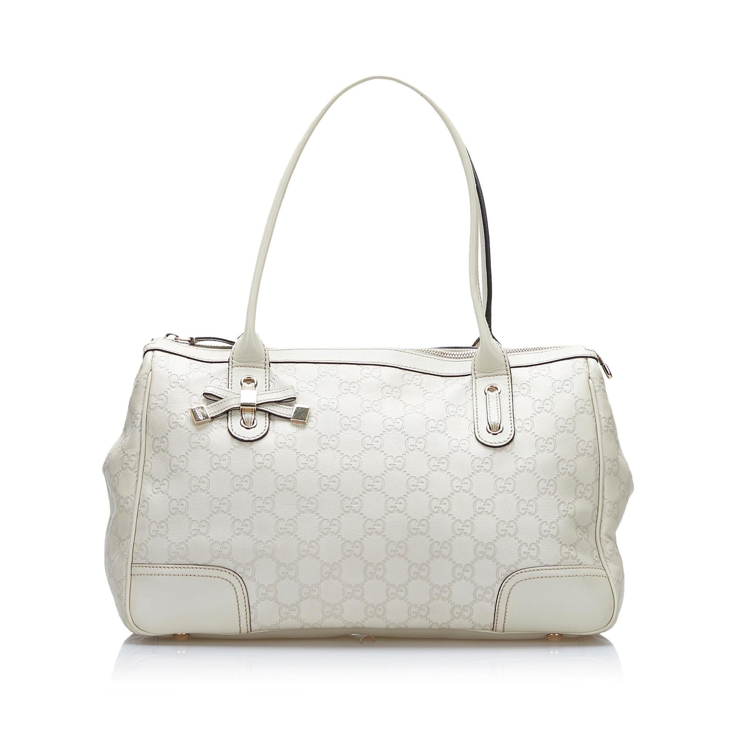 Gucci Guccissima Princy SHG-RQy9ln Calf White Tote Bag