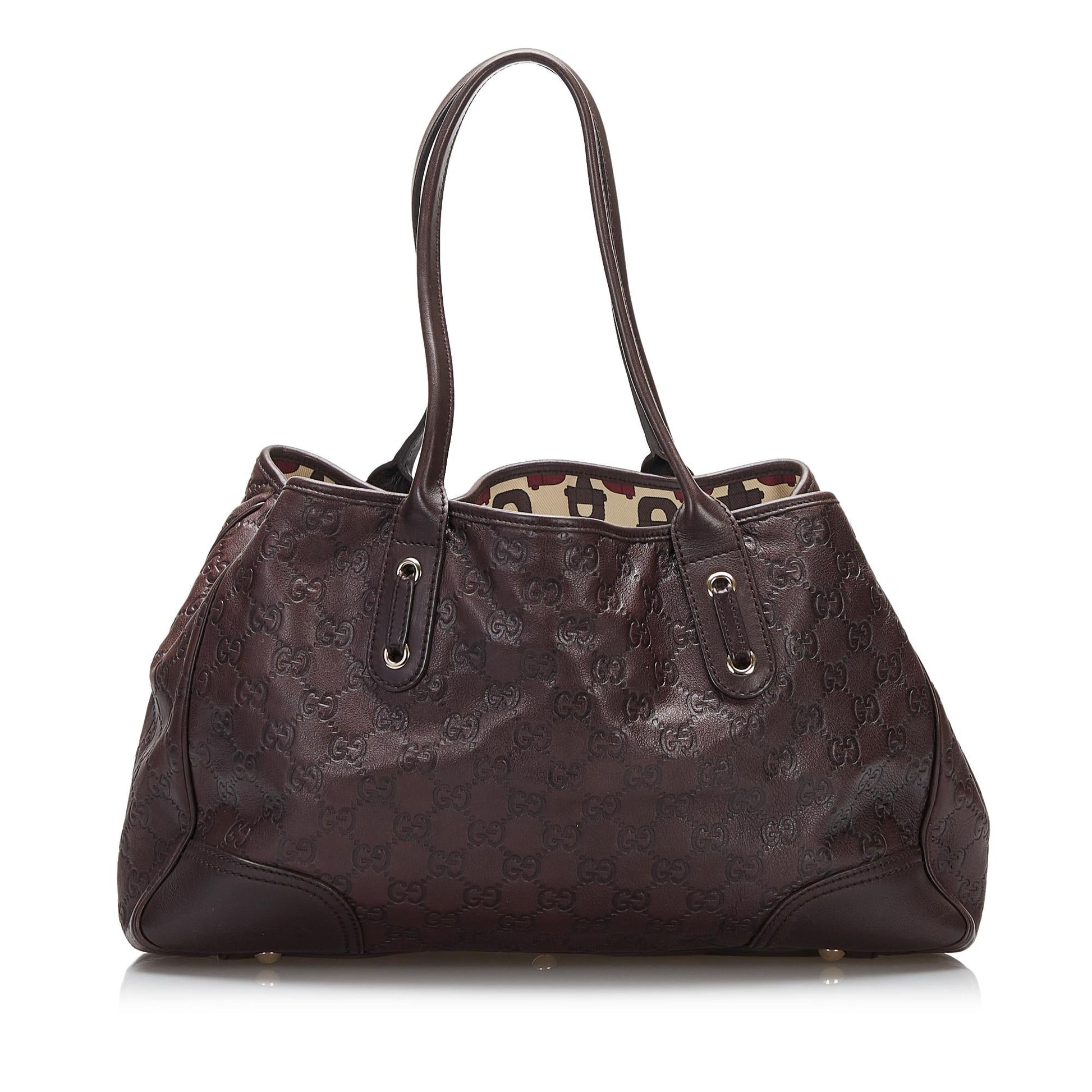 Gucci Guccissima Princy SHG-TGUA9d Calf Brown Tote Bag