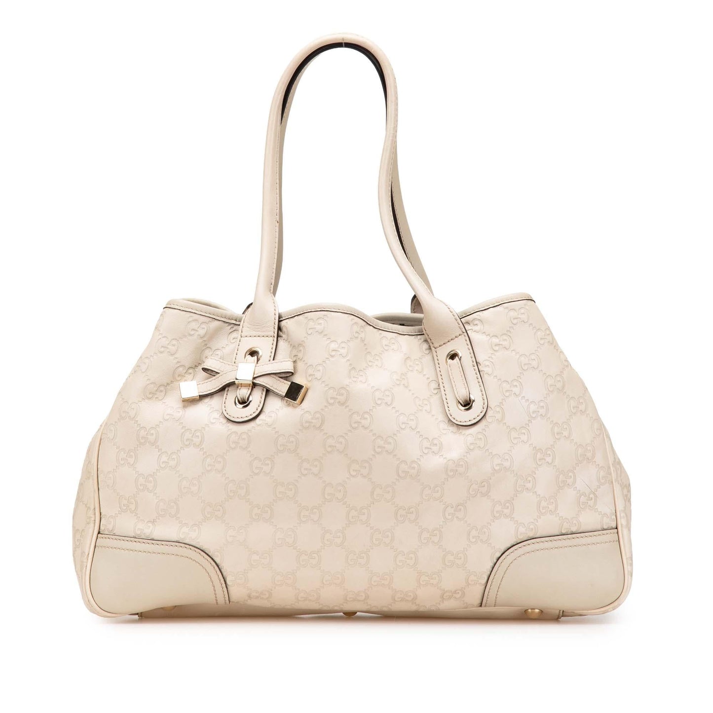 Gucci Guccissima Princy Calf White Tote Bag Tote 2