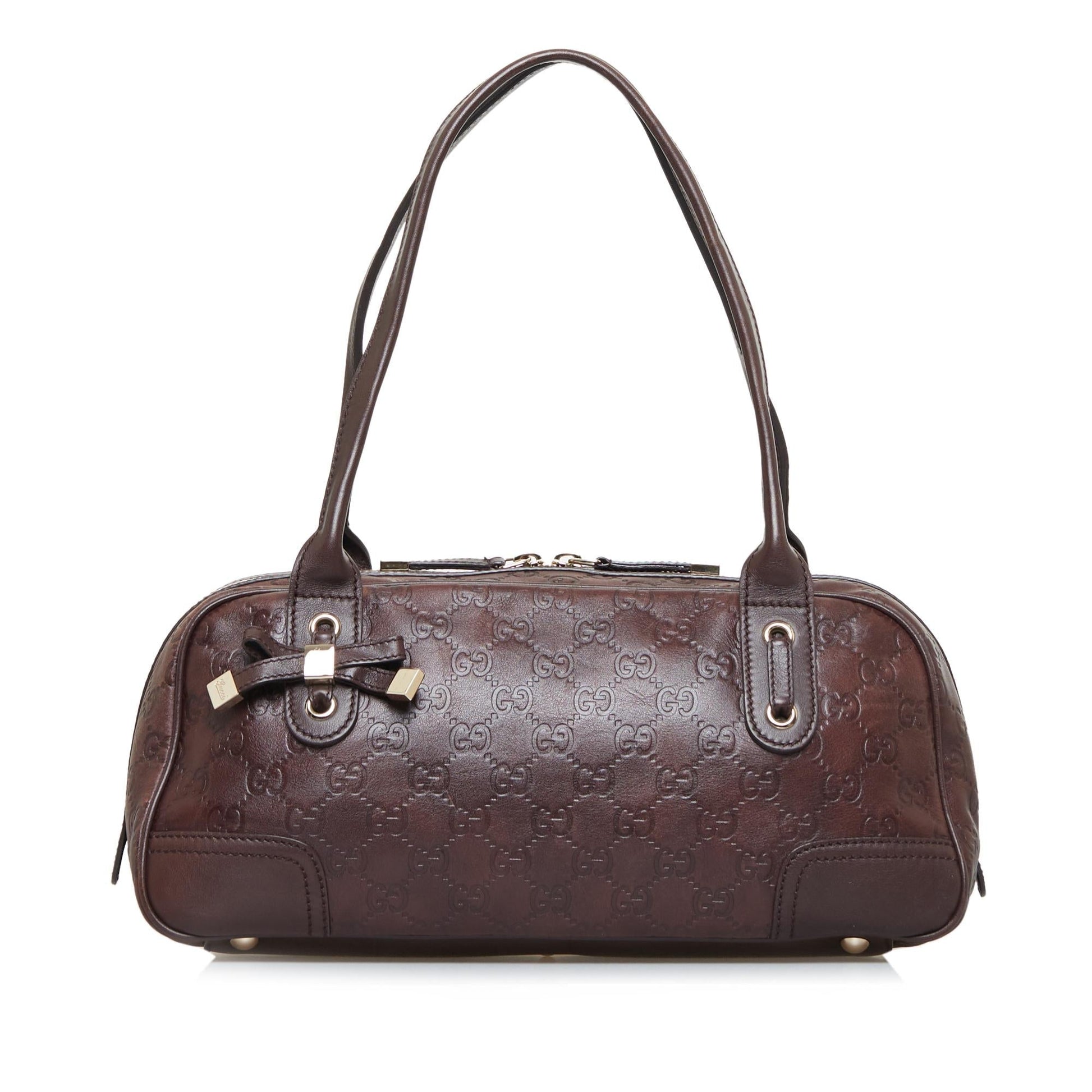 Gucci Guccissima Princy SHG-8u5yga Calf Brown Satchel Bag