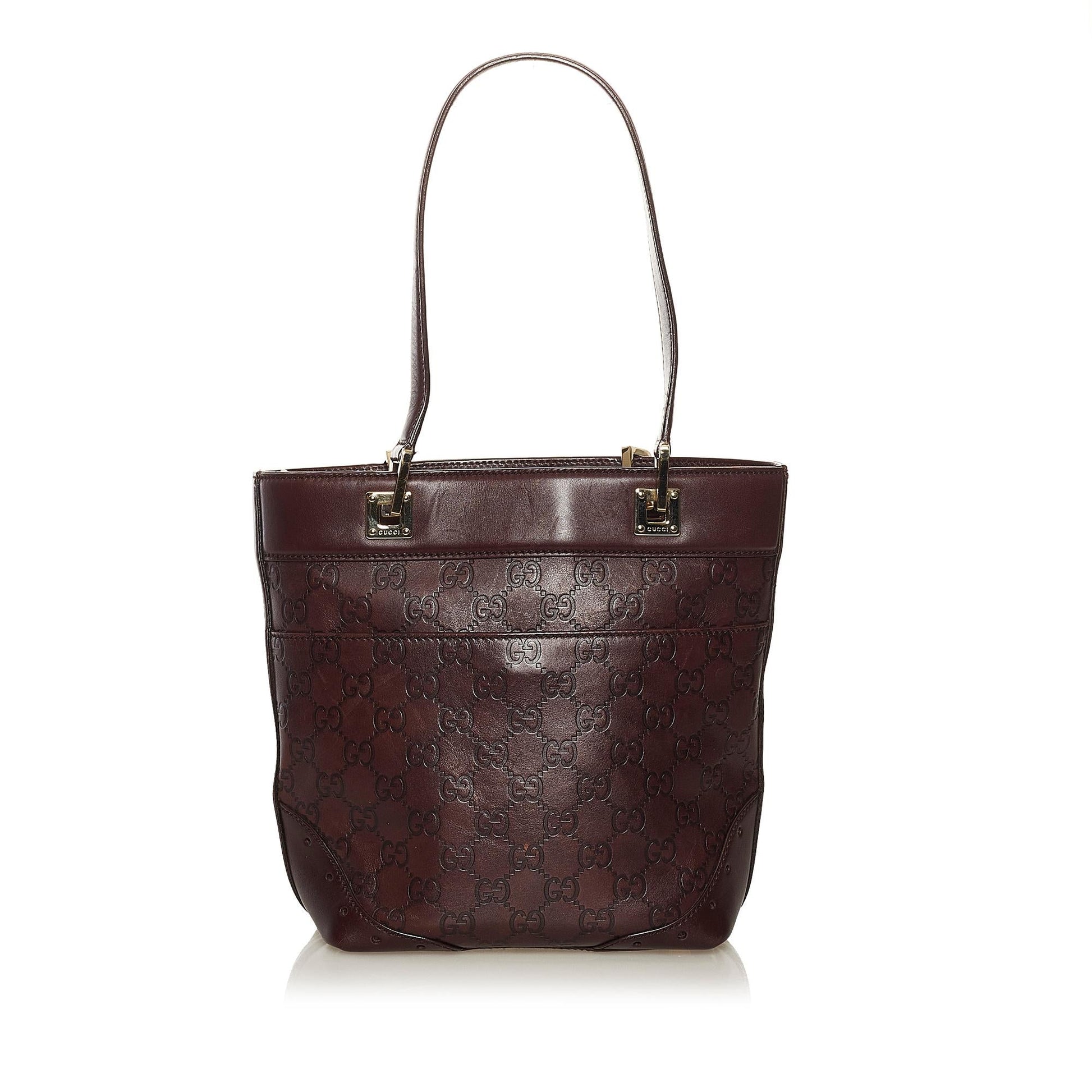 Gucci Guccissima Punch SHG Leather Calf Brown Tote Bag