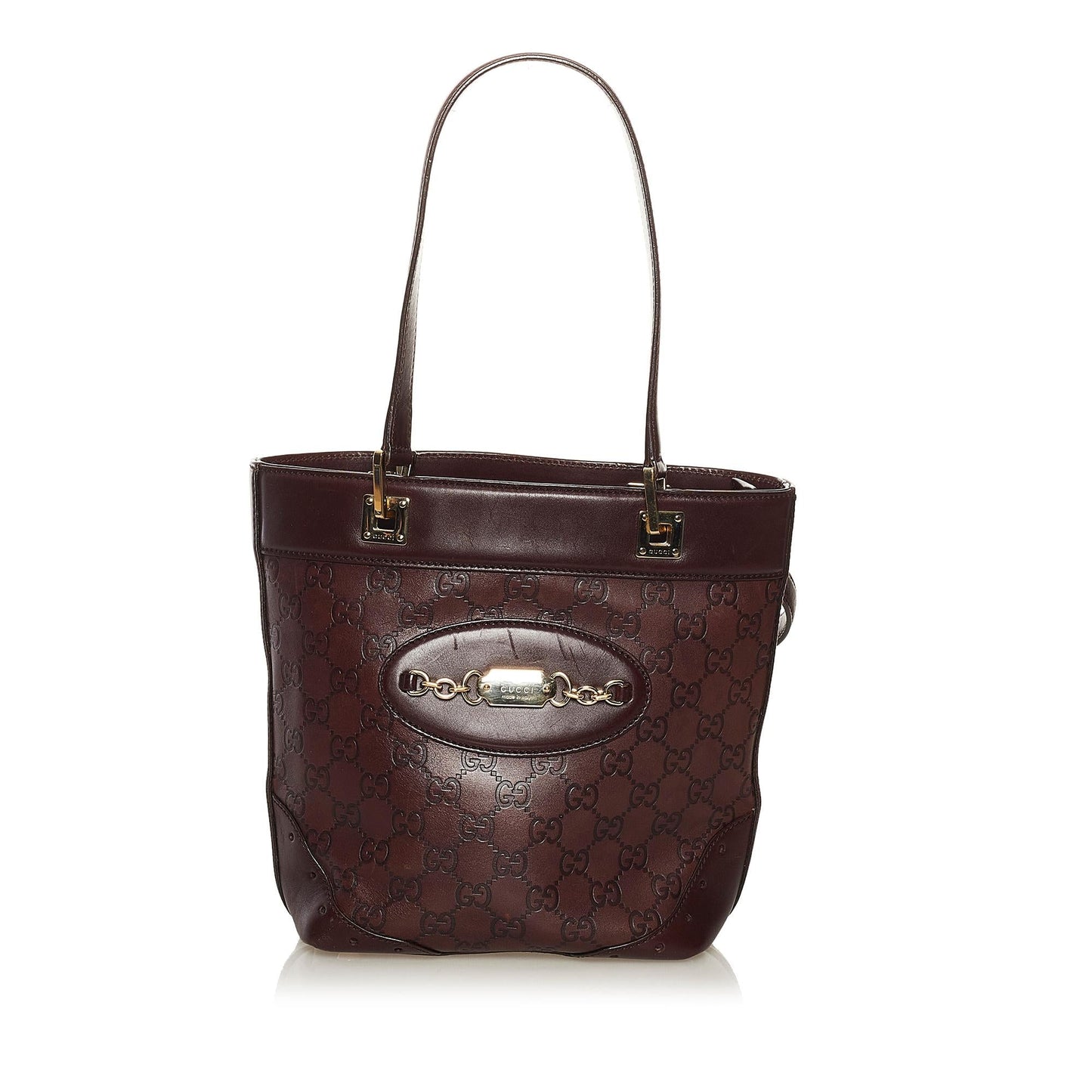 Gucci Guccissima Punch SHG Leather Calf Brown Tote Bag