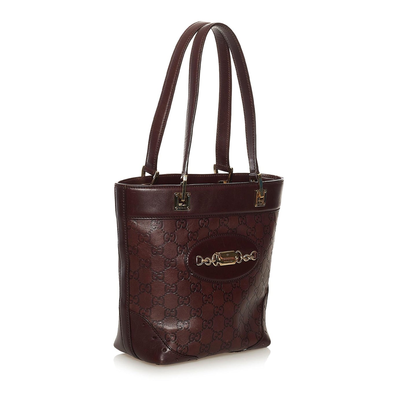 Gucci Guccissima Punch SHG Leather Calf Brown Tote Bag