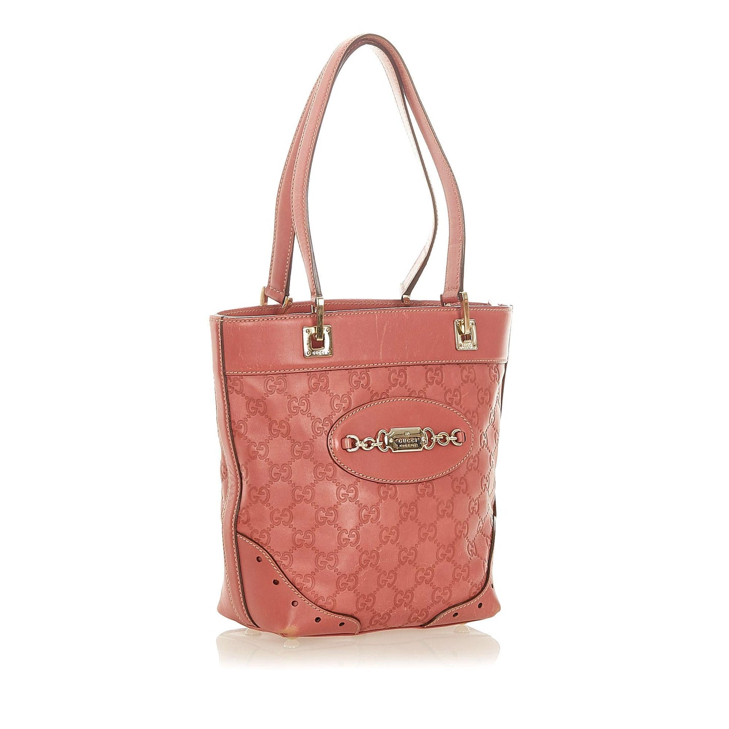 Gucci Guccissima Punch SHG Calf Red Tote Bag