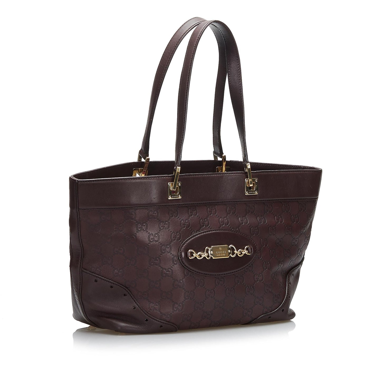 Gucci Guccissima Punch SHG-V1rTh1 Calf Brown Tote Bag