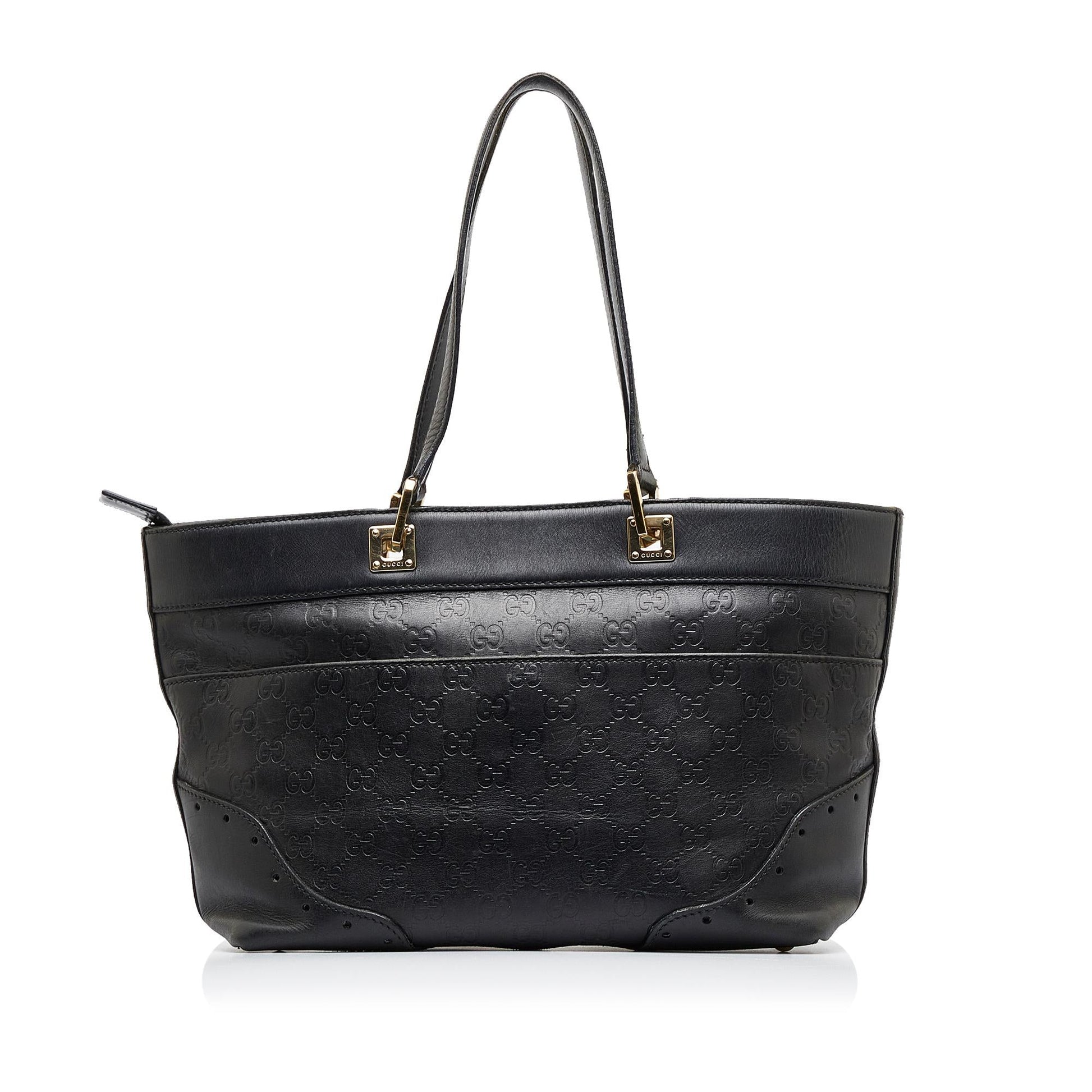 Gucci Guccissima Punch SHG-WppOJM Calf Black Tote Bag