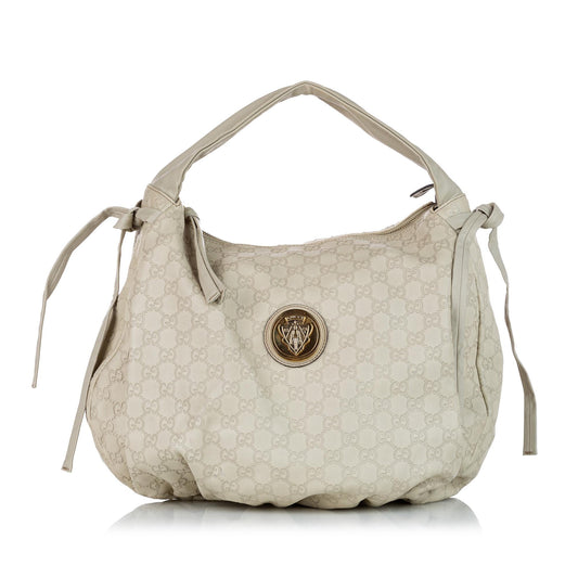 Gucci Guccissima SHG Calf White Shoulder Bag