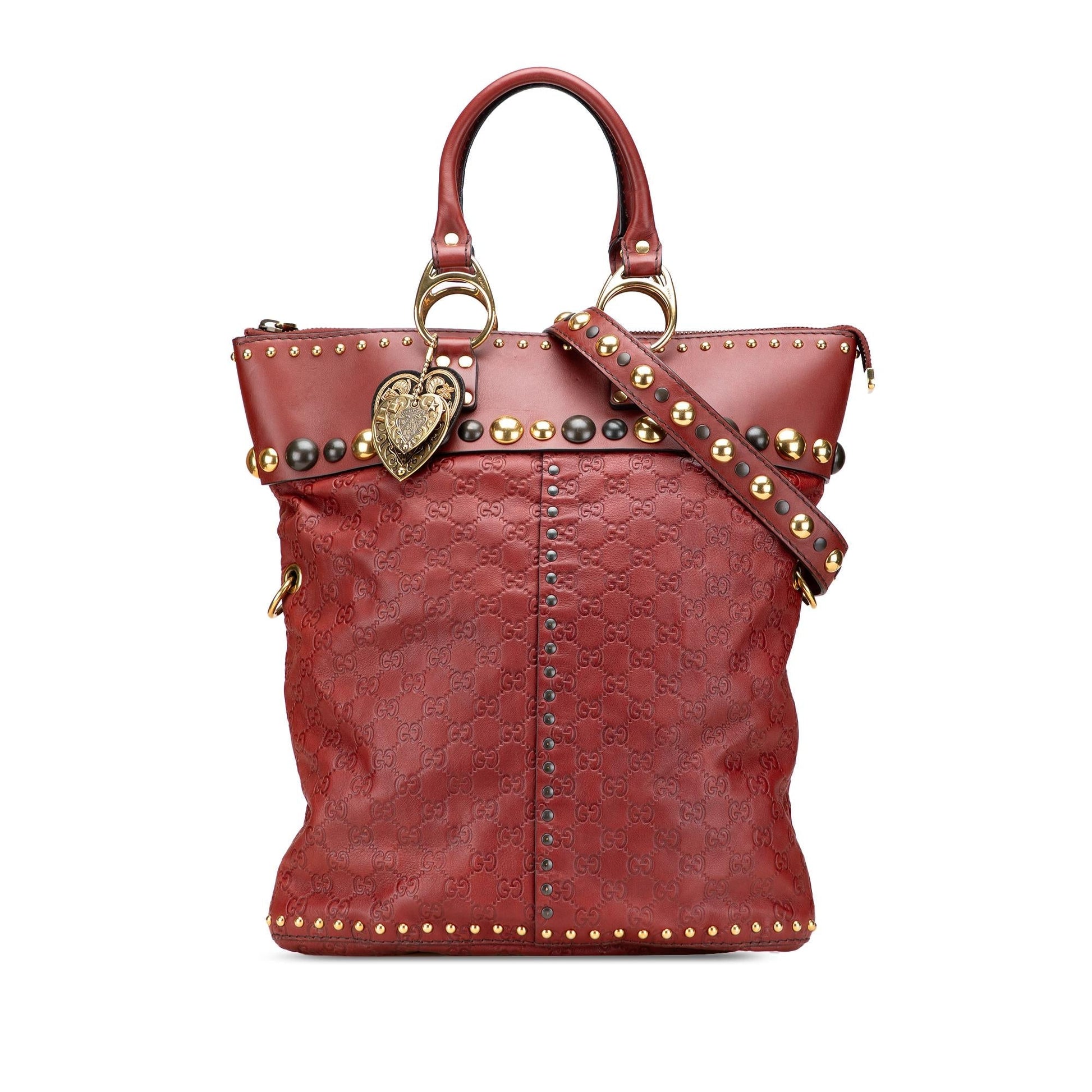 Gucci Guccissima Studded Babouska Travel Bag