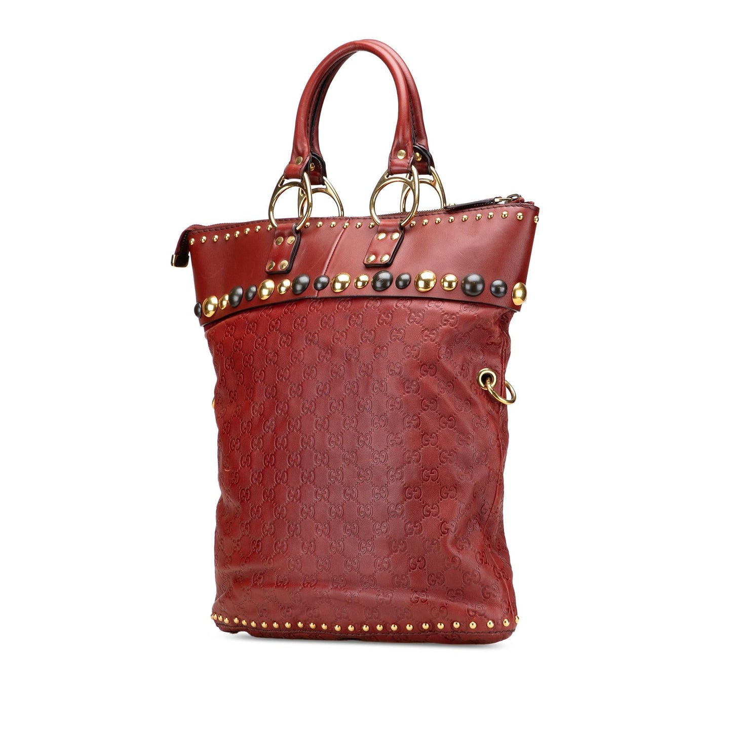 Gucci Guccissima Studded Babouska Travel Bag
