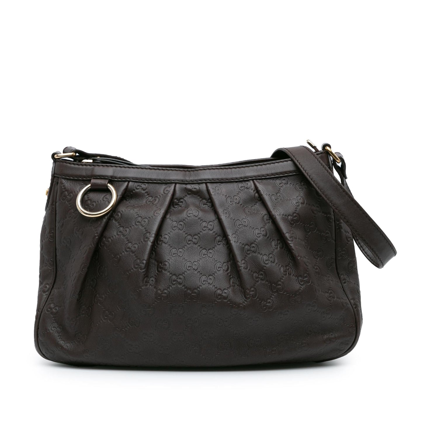 Gucci Guccissima Sukey Calf Brown Crossbody Bag