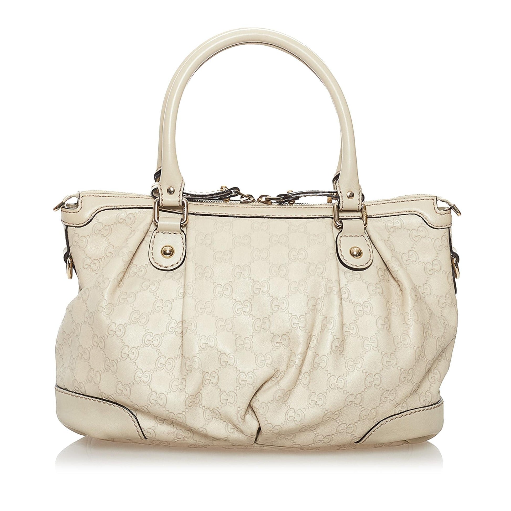 Gucci Guccissima Sukey SHG Calf White Satchel Bag Satchel Shg