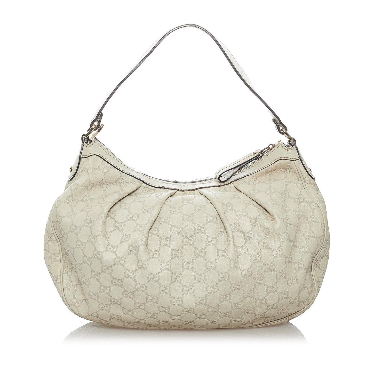 Gucci Guccissima Sukey SHG Calf White Shoulder Bag