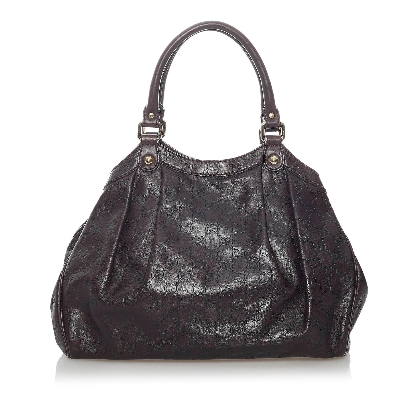 Gucci Guccissima Sukey SHG Calf Brown Tote Bag