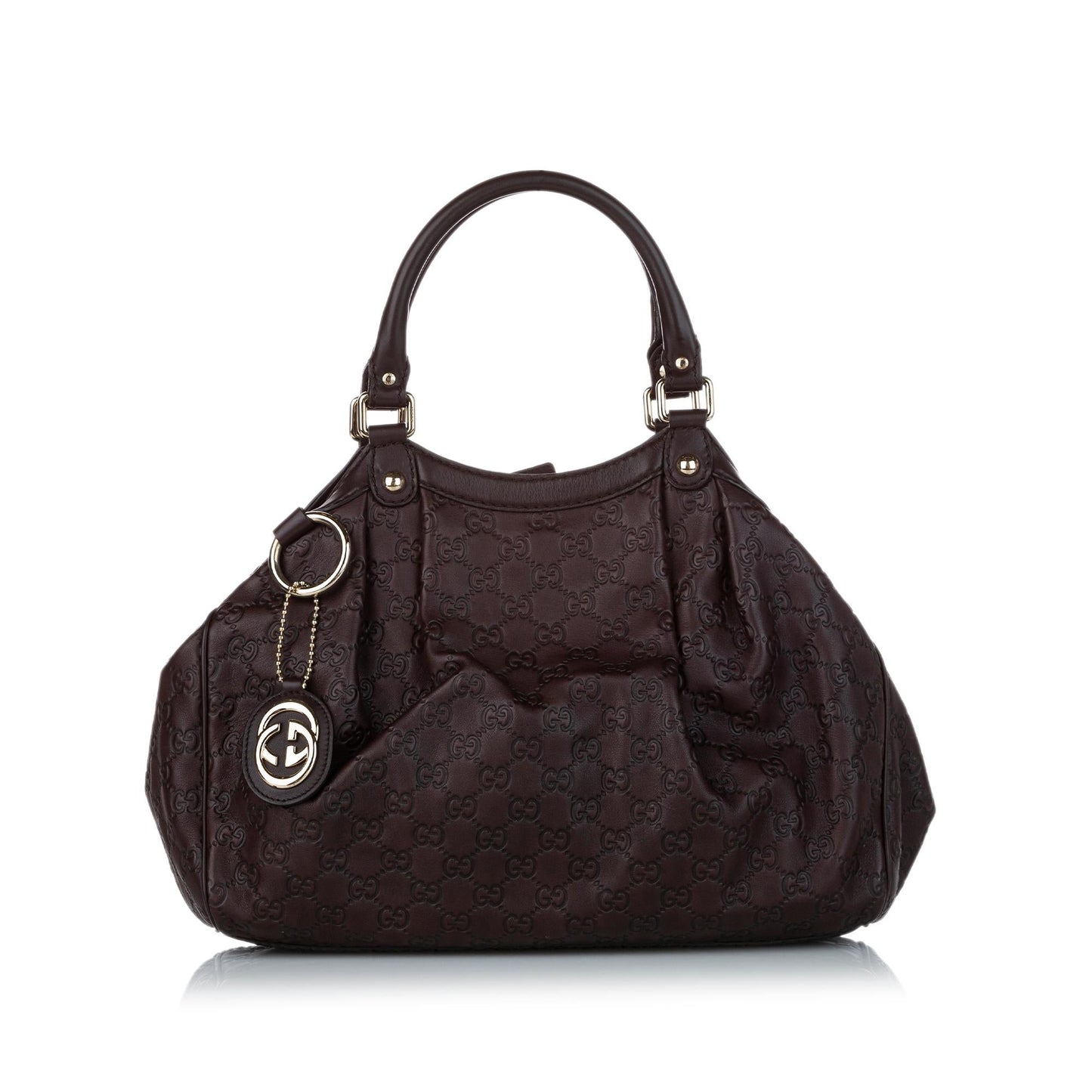 Gucci Guccissima Sukey SHG Calf Brown Tote Bag Bag Shg