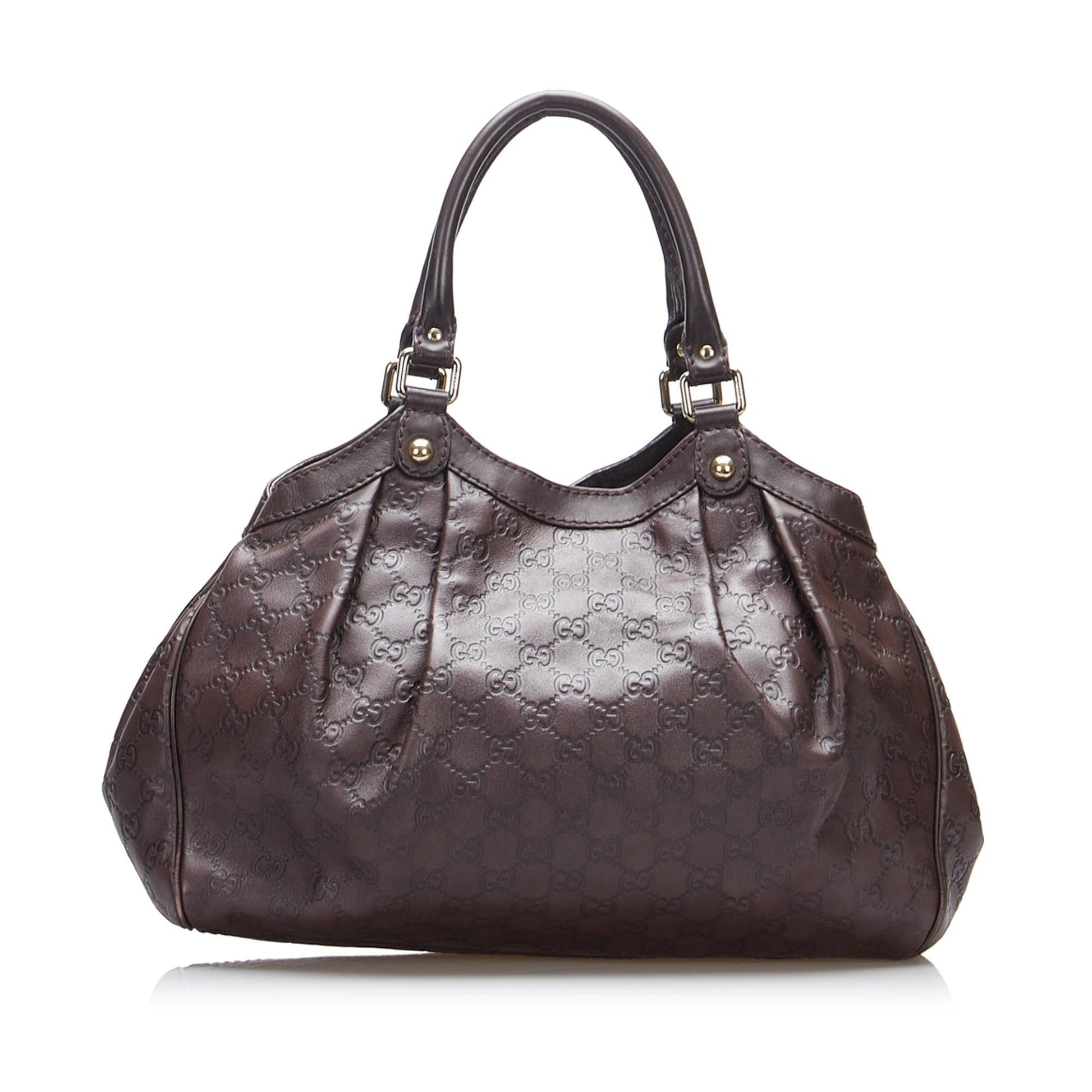 Gucci Guccissima Sukey SHG-W8dyGq Calf Brown Tote Bag