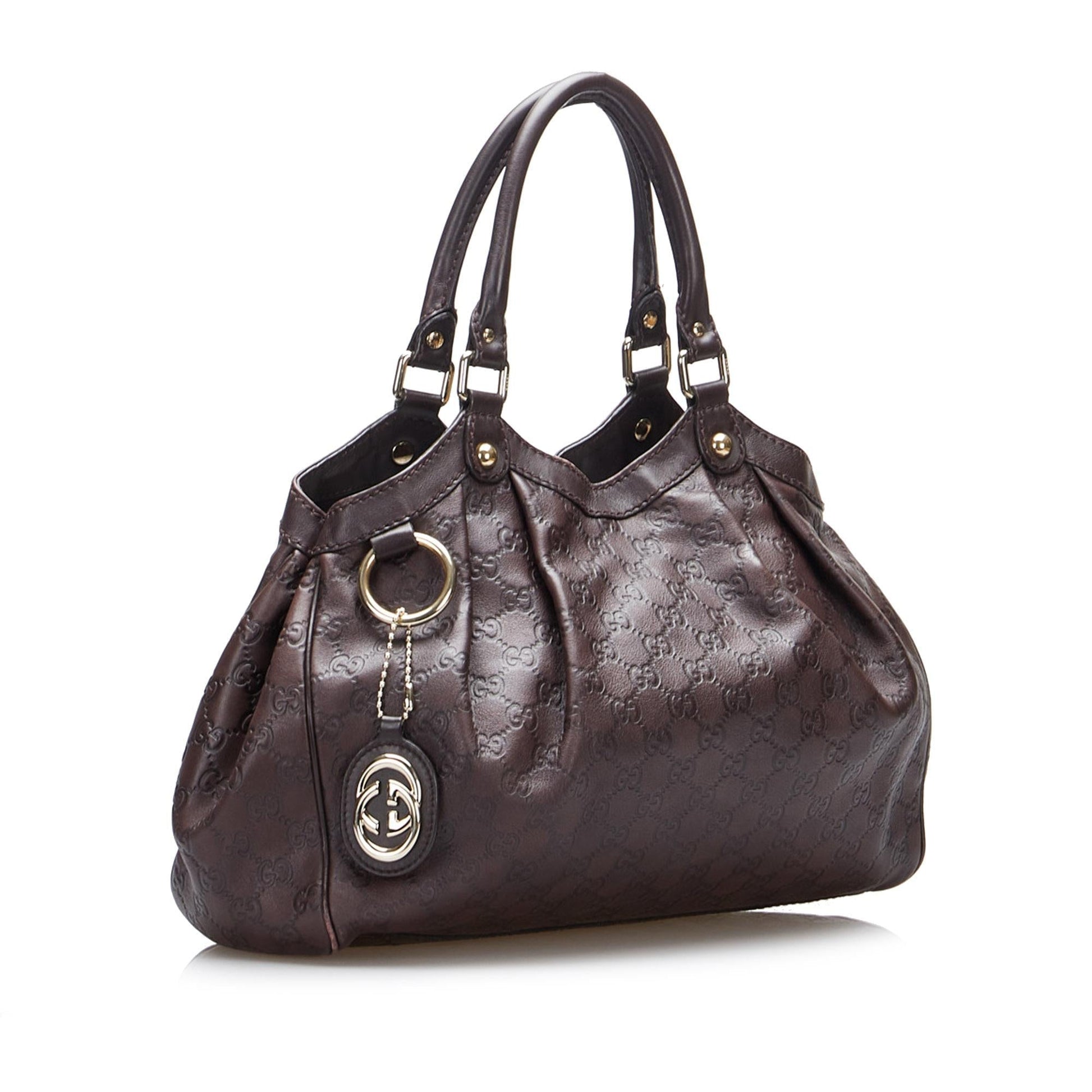 Gucci Guccissima Sukey SHG-W8dyGq Calf Brown Tote Bag