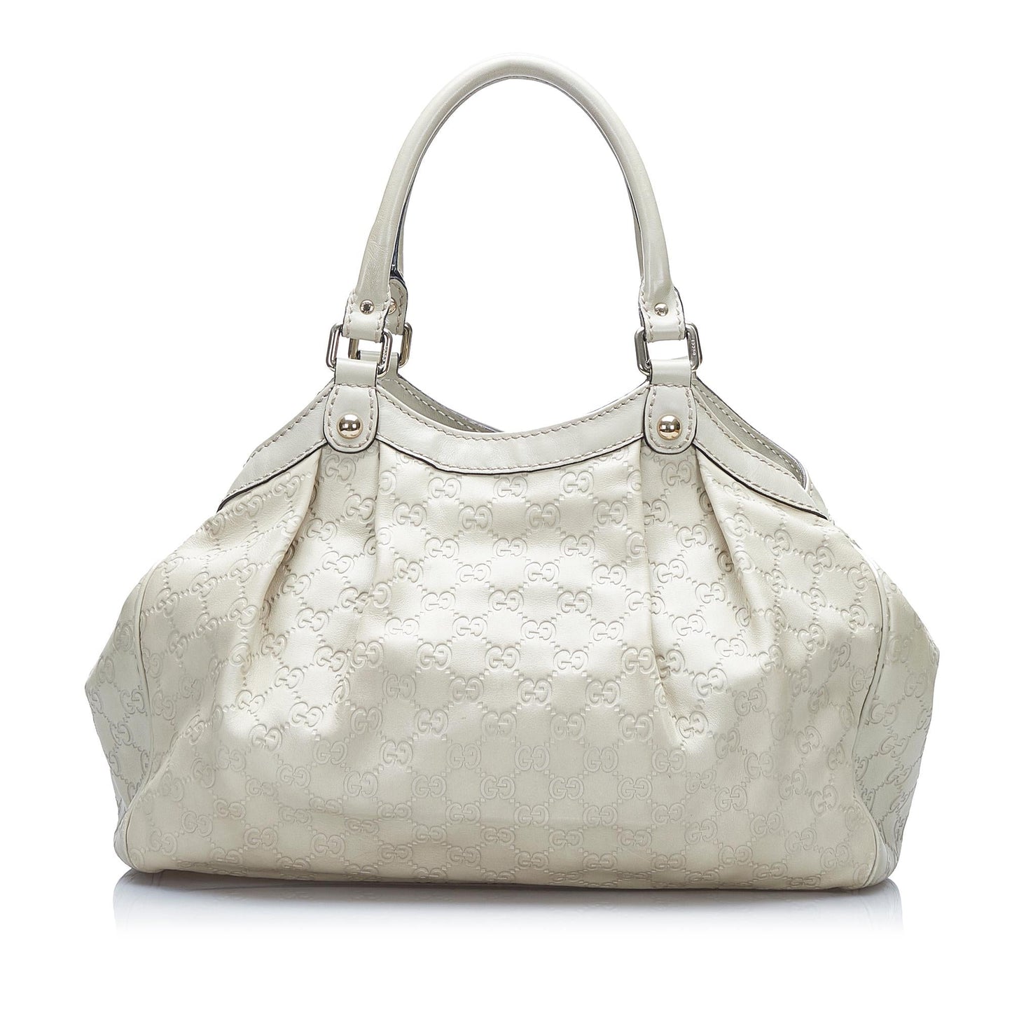 Gucci Guccissima Sukey SHG-Ry1H4Y Calf White Tote Bag