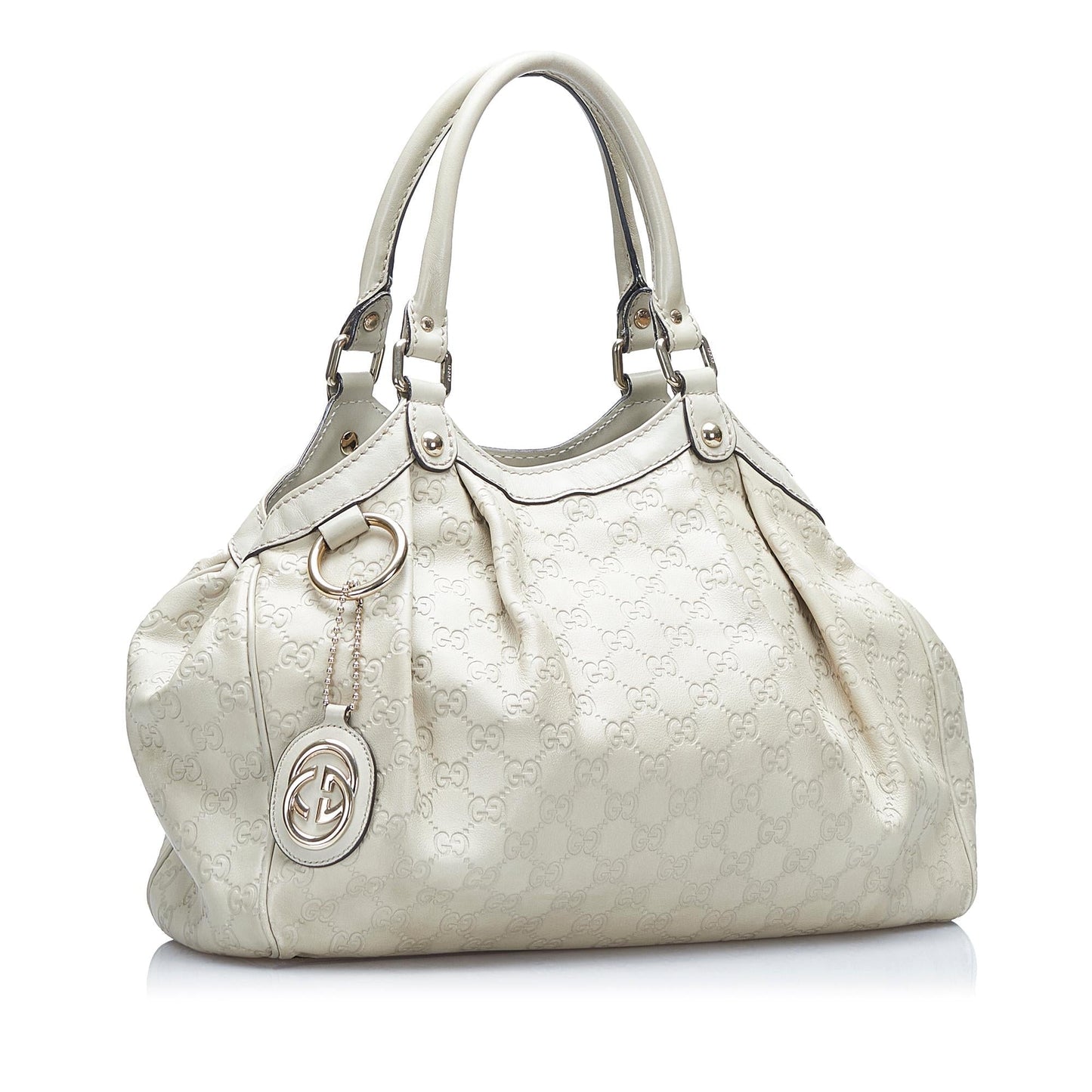 Gucci Guccissima Sukey SHG-Ry1H4Y Calf White Tote Bag
