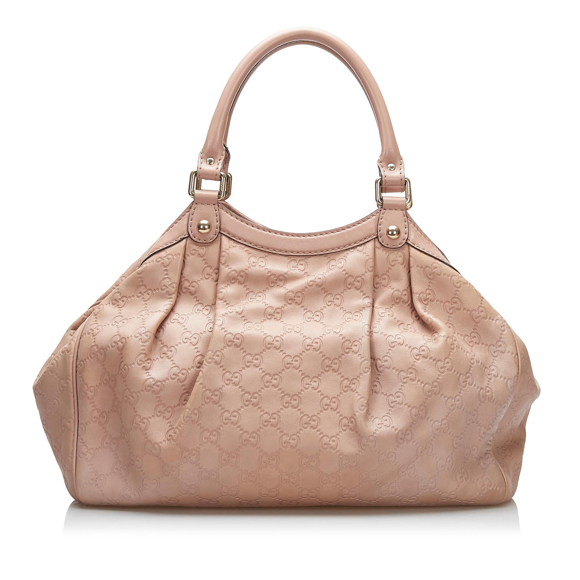 Gucci Guccissima Sukey SHG-3AILY4 Calf Pink Tote Bag