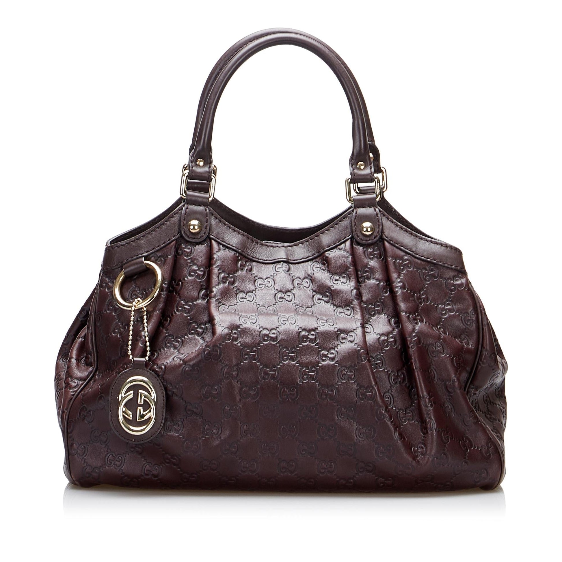 Gucci Guccissima Sukey SHG-xeFXrl Calf Brown Tote Bag
