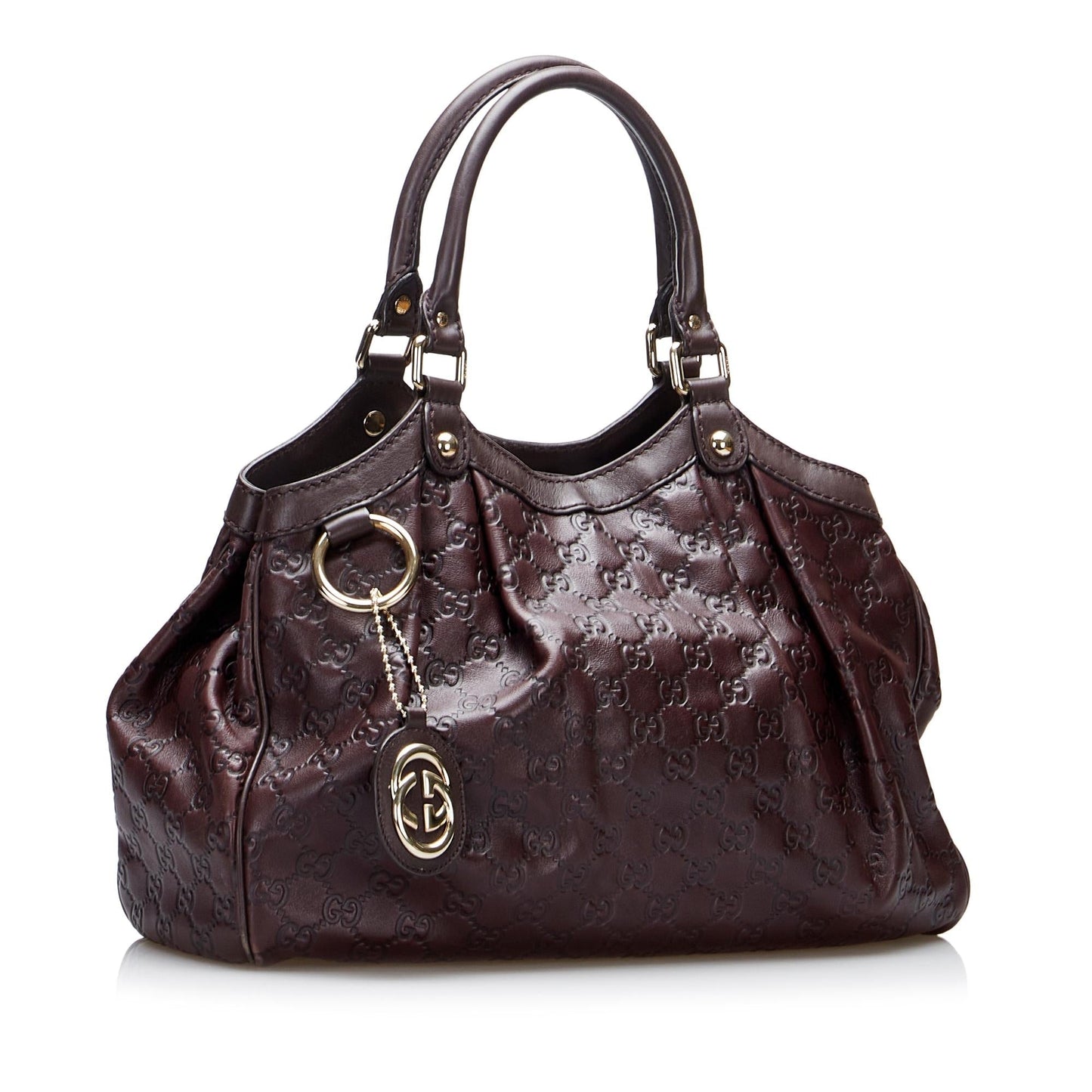 Gucci Guccissima Sukey SHG-xeFXrl Calf Brown Tote Bag