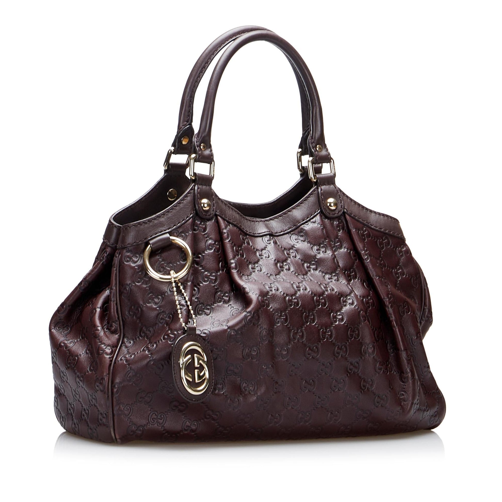 Gucci Guccissima Sukey SHG-xeFXrl Calf Brown Tote Bag