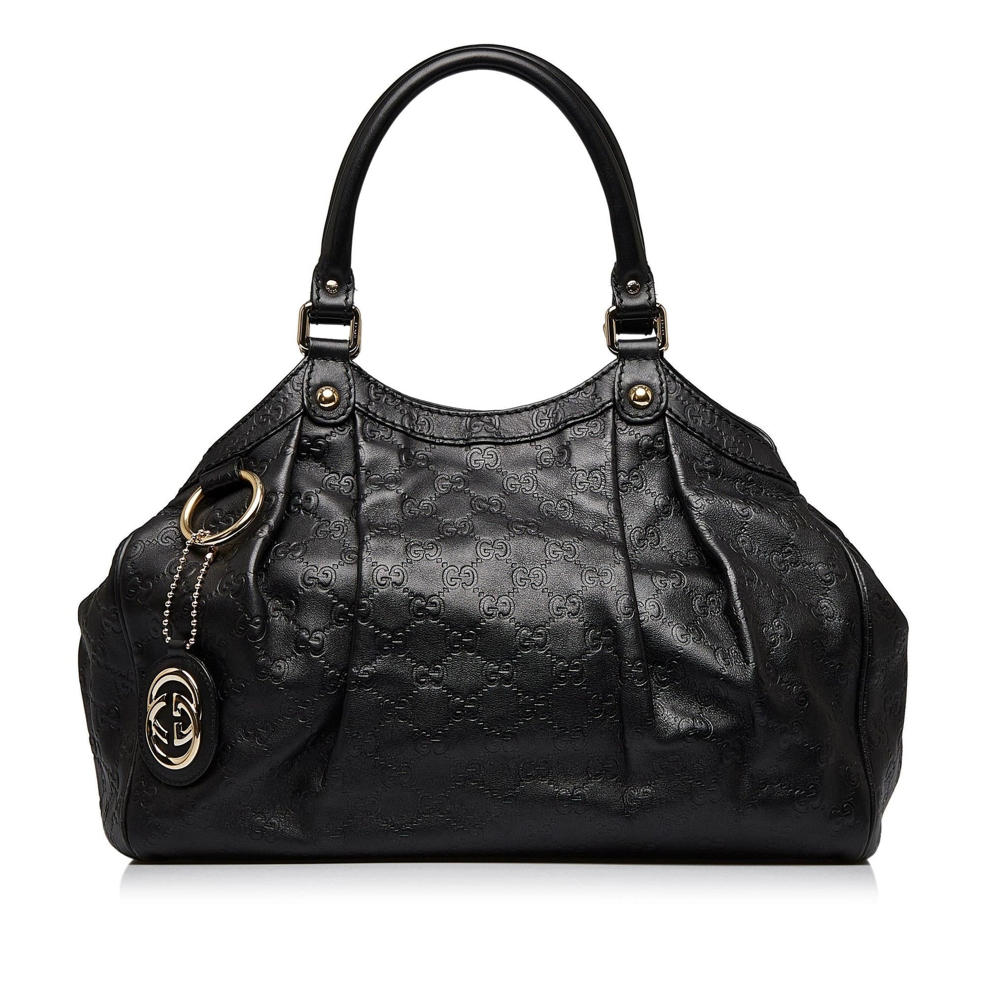 Gucci Guccissima Sukey SHG-Bvw2Vw Calf Black Tote Bag