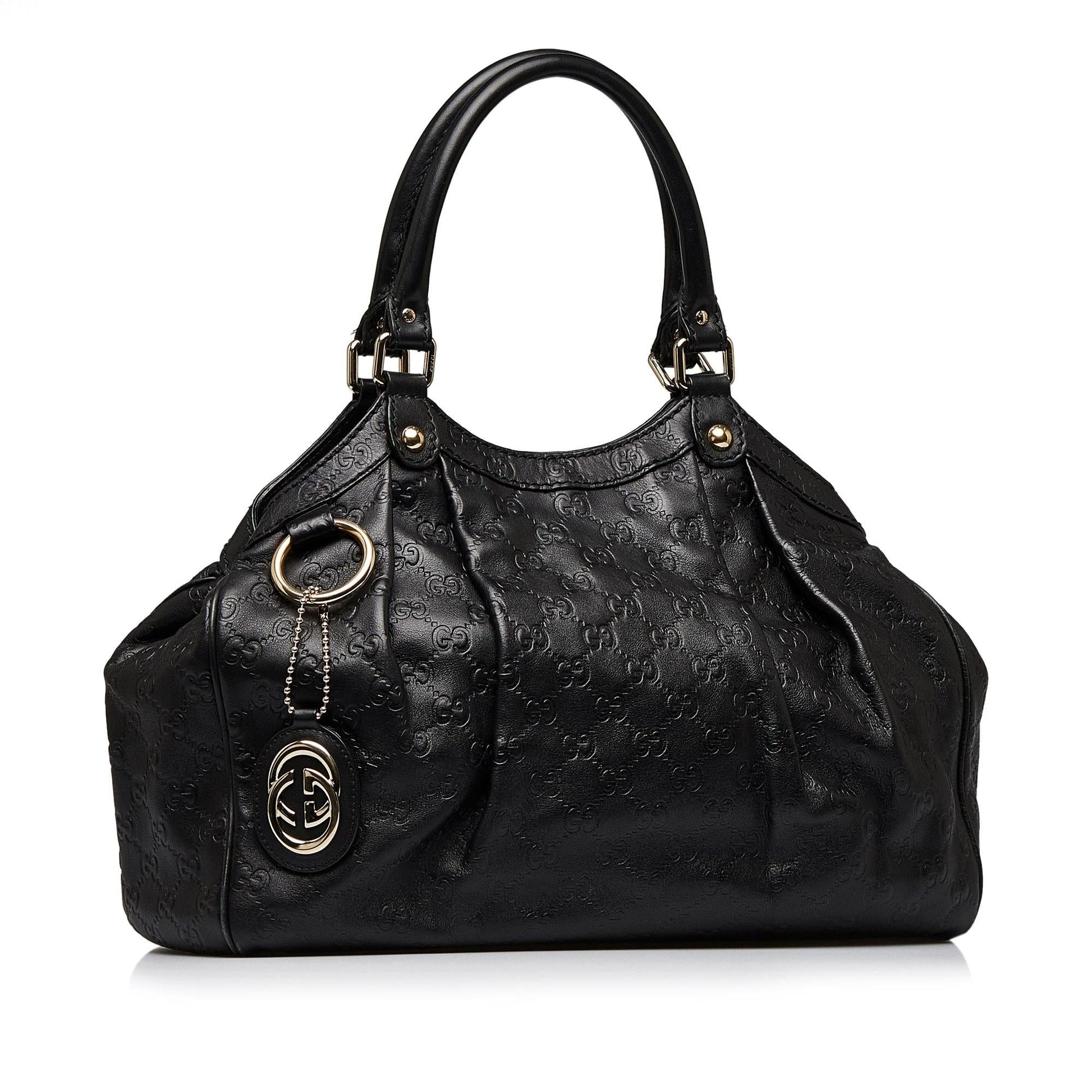 Gucci Guccissima Sukey SHG-Bvw2Vw Calf Black Tote Bag