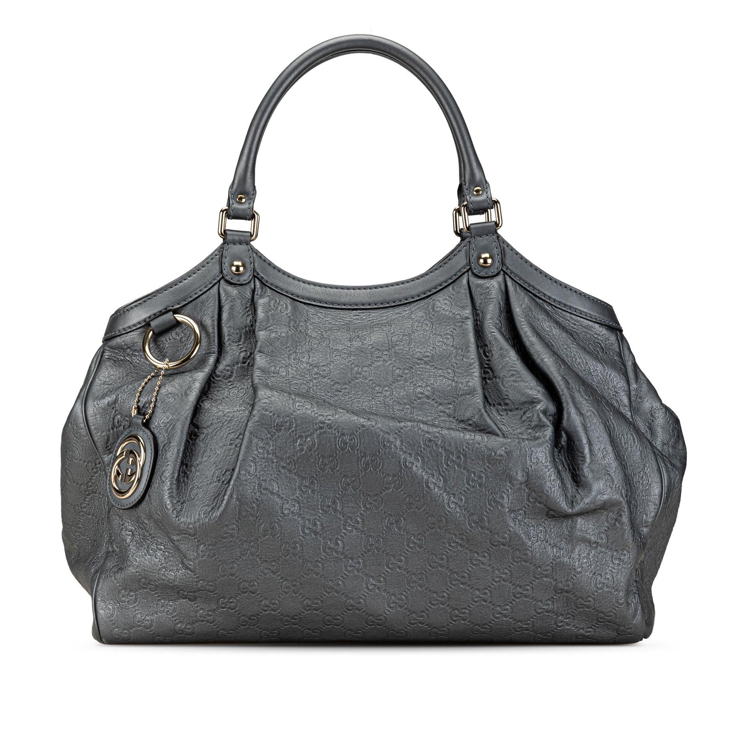 Gucci Guccissima Sukey SHG-5iG5Tr Calf Grey Tote Bag