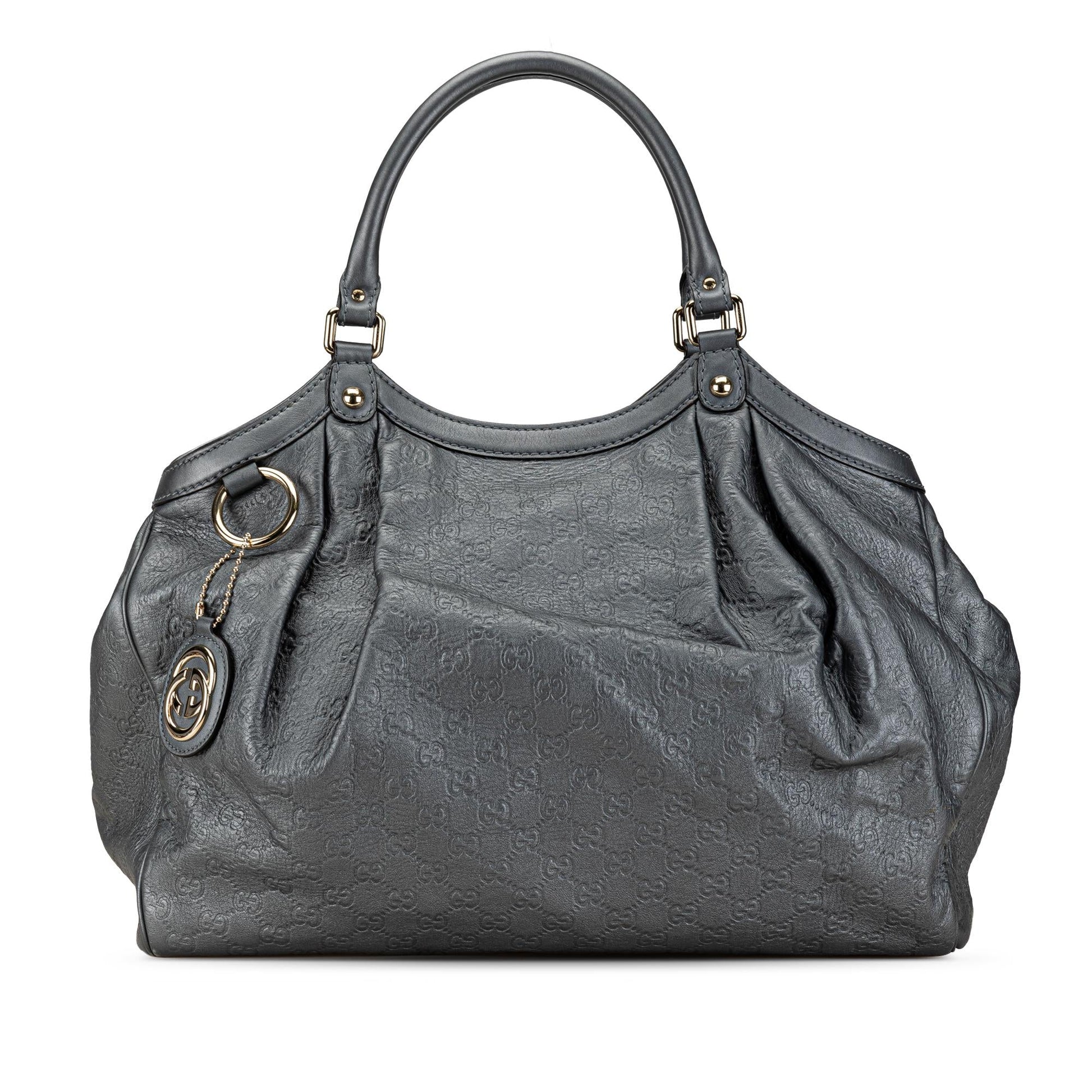 Gucci Guccissima Sukey SHG-5iG5Tr Calf Grey Tote Bag