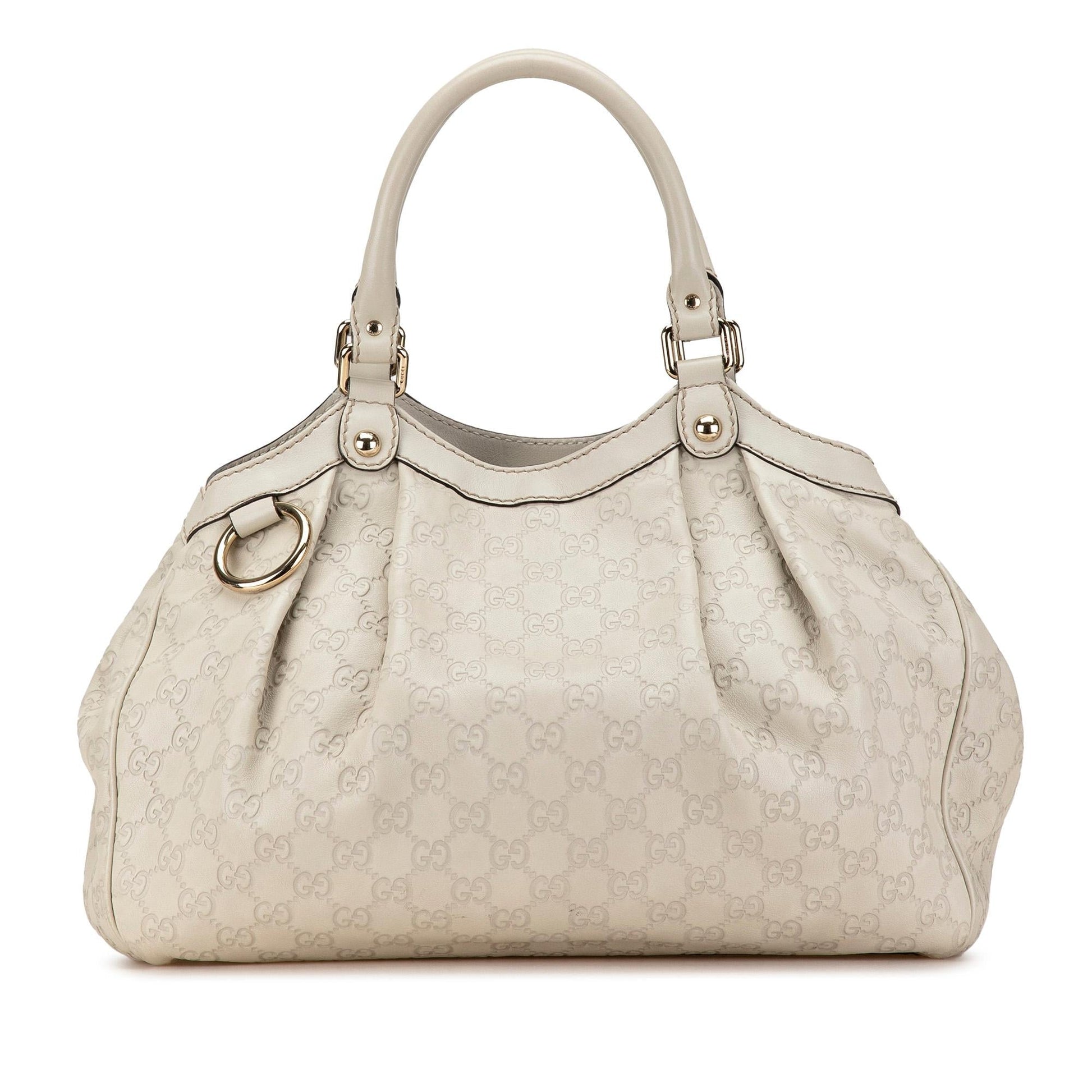 Gucci Guccissima Sukey SHG-K5aBMl Calf White Tote Bag