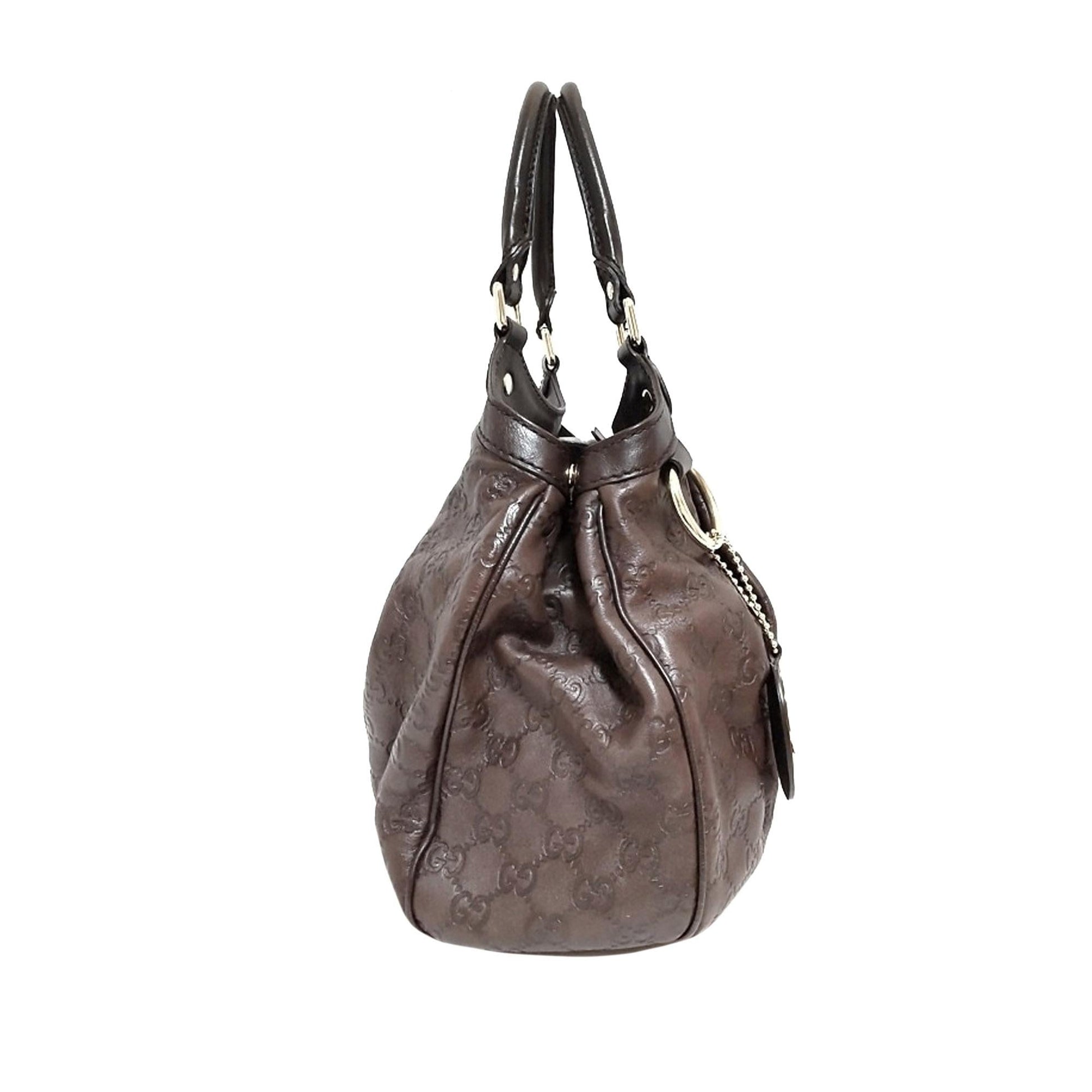 Gucci Guccissima Sukey SHG Calf Brown Shoulder Bag