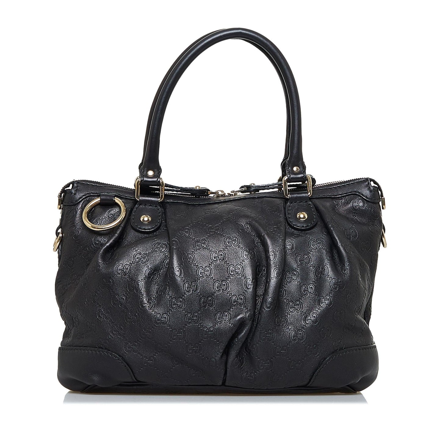 Gucci Guccissima Sukey SHG-0Cdj69 Calf Black Satchel Bag