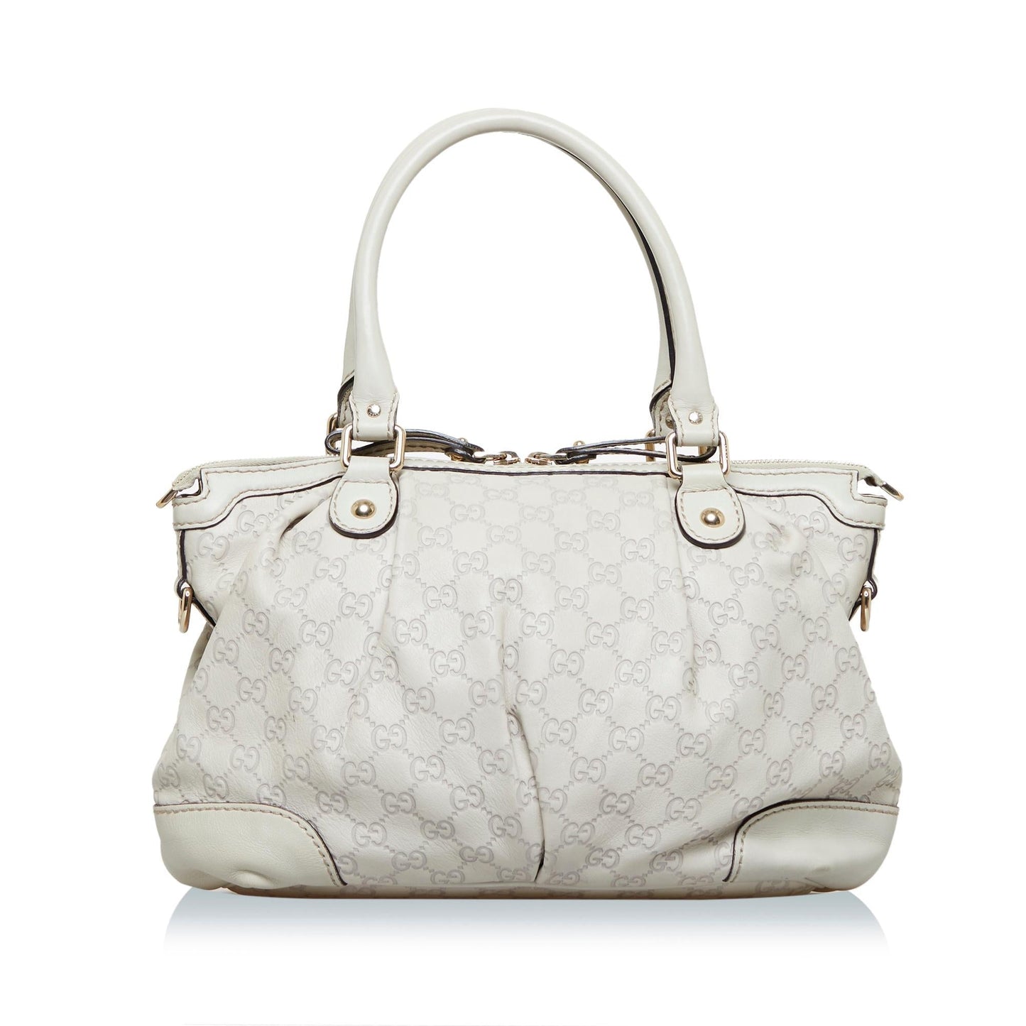 Gucci Guccissima Sukey SHG-s0YQxO Calf White Tote Bag