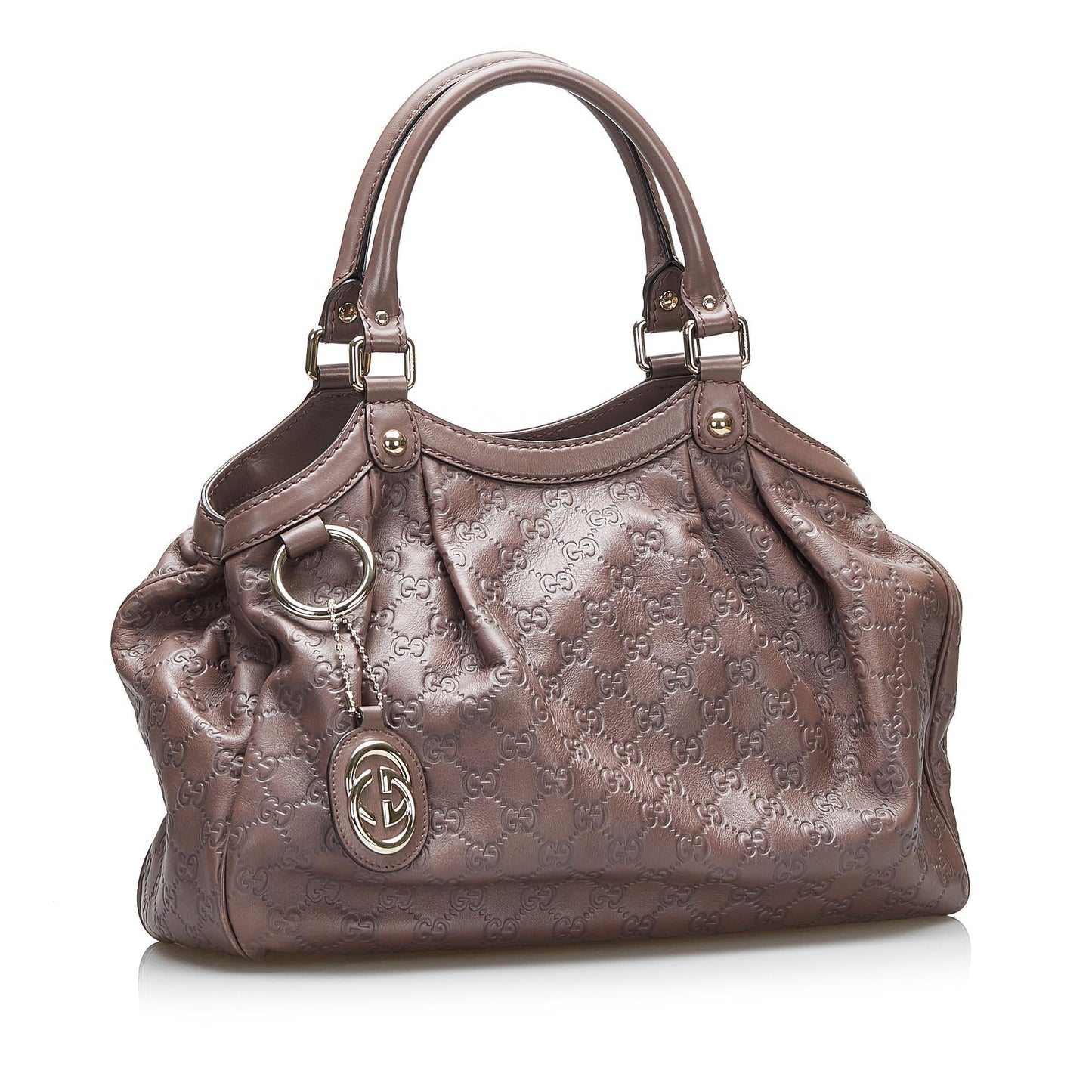 Gucci Guccissima Sukey SHG-XpVoYF Calf Brown Tote Bag