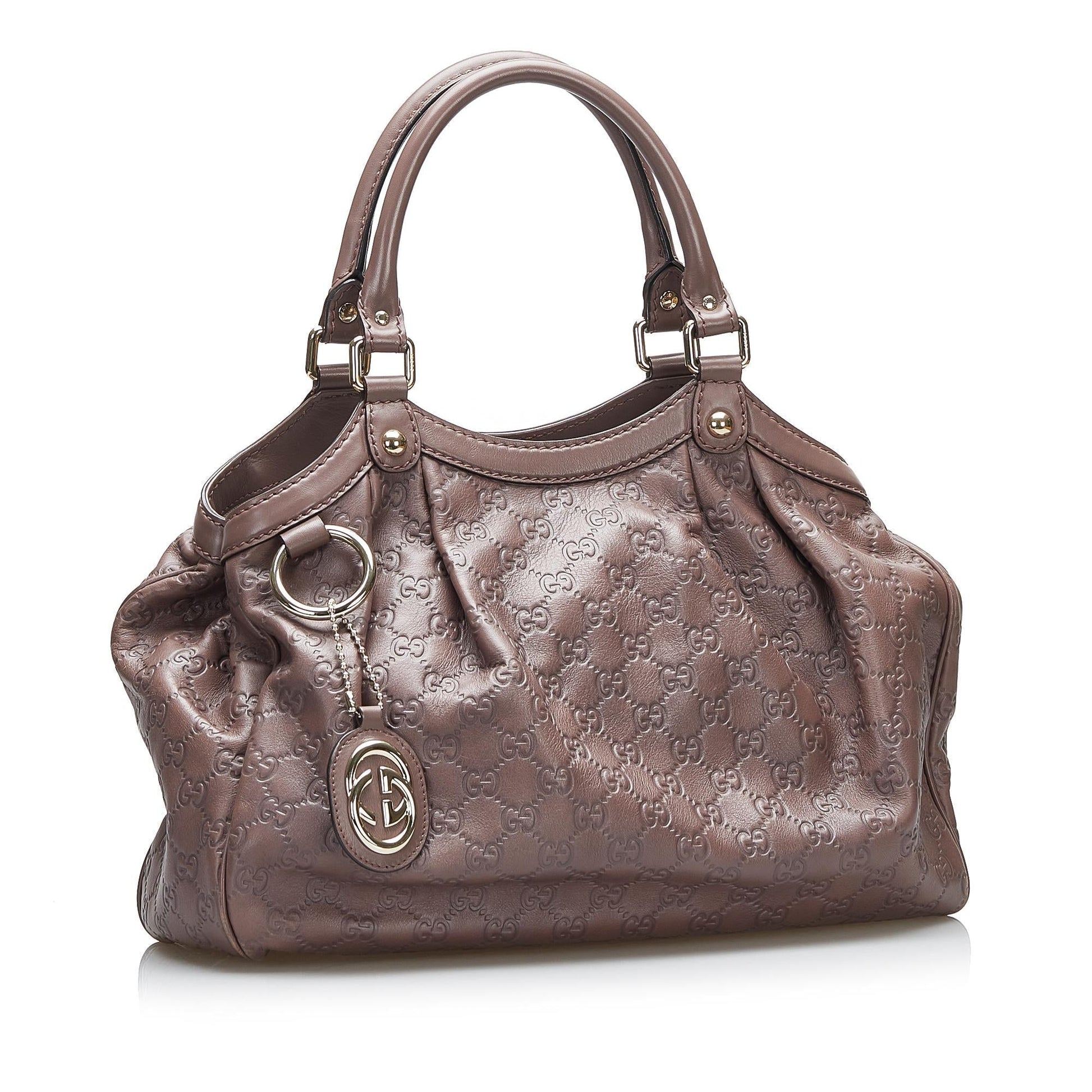 Gucci Guccissima Sukey SHG-XpVoYF Calf Brown Tote Bag